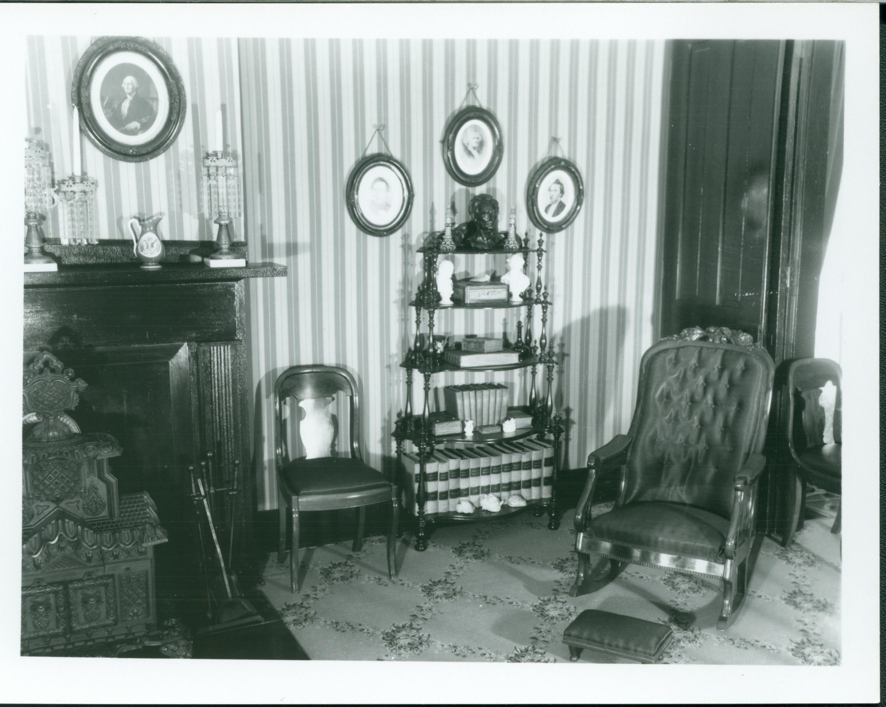 NA Negative # 52, See Classification # 310 Lincoln, Home, Front, Parlor