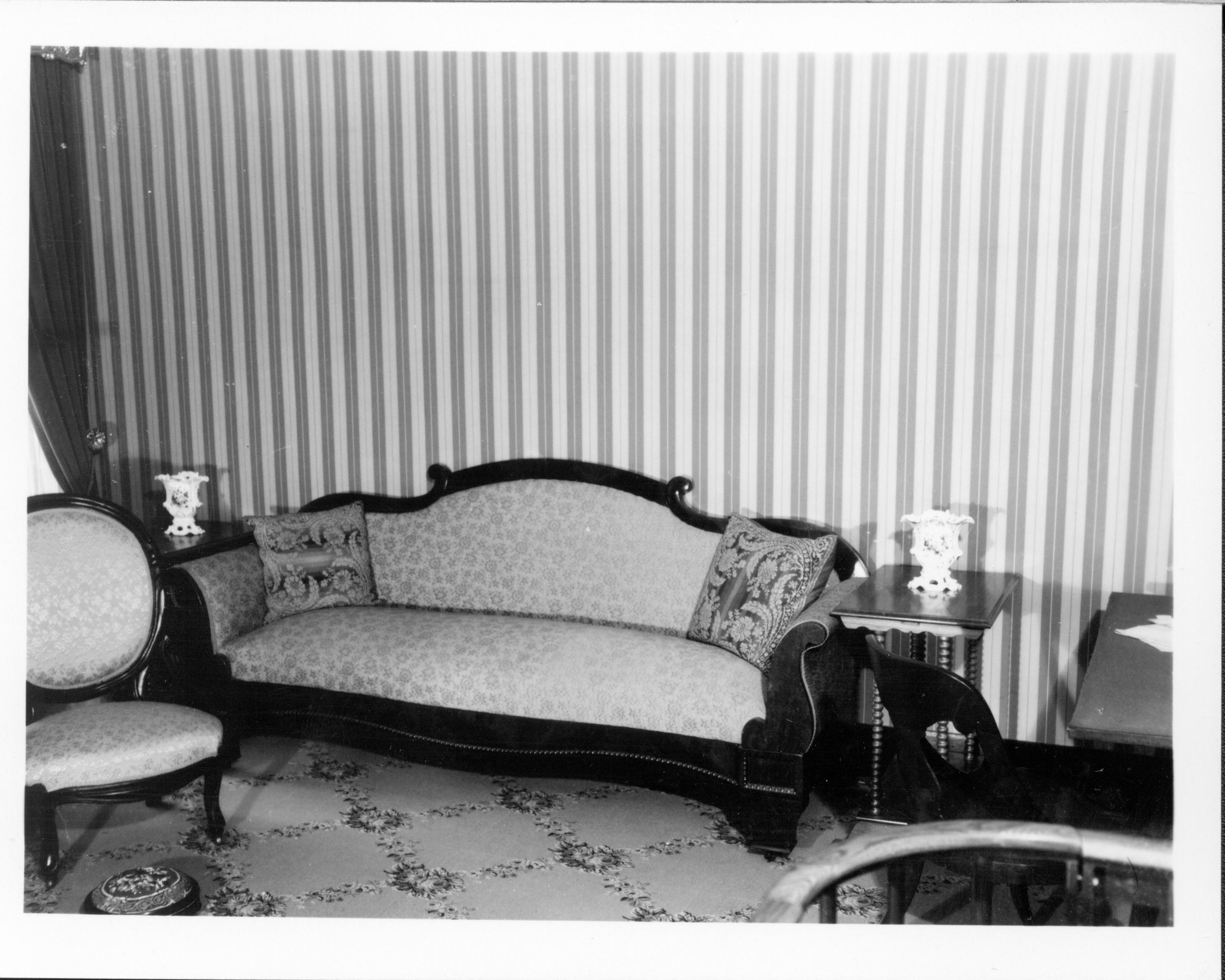 Rear Parlor - Lincoln Home neg.#60, class.#310 Lincoln, Home, Sitting, Room, Parlor