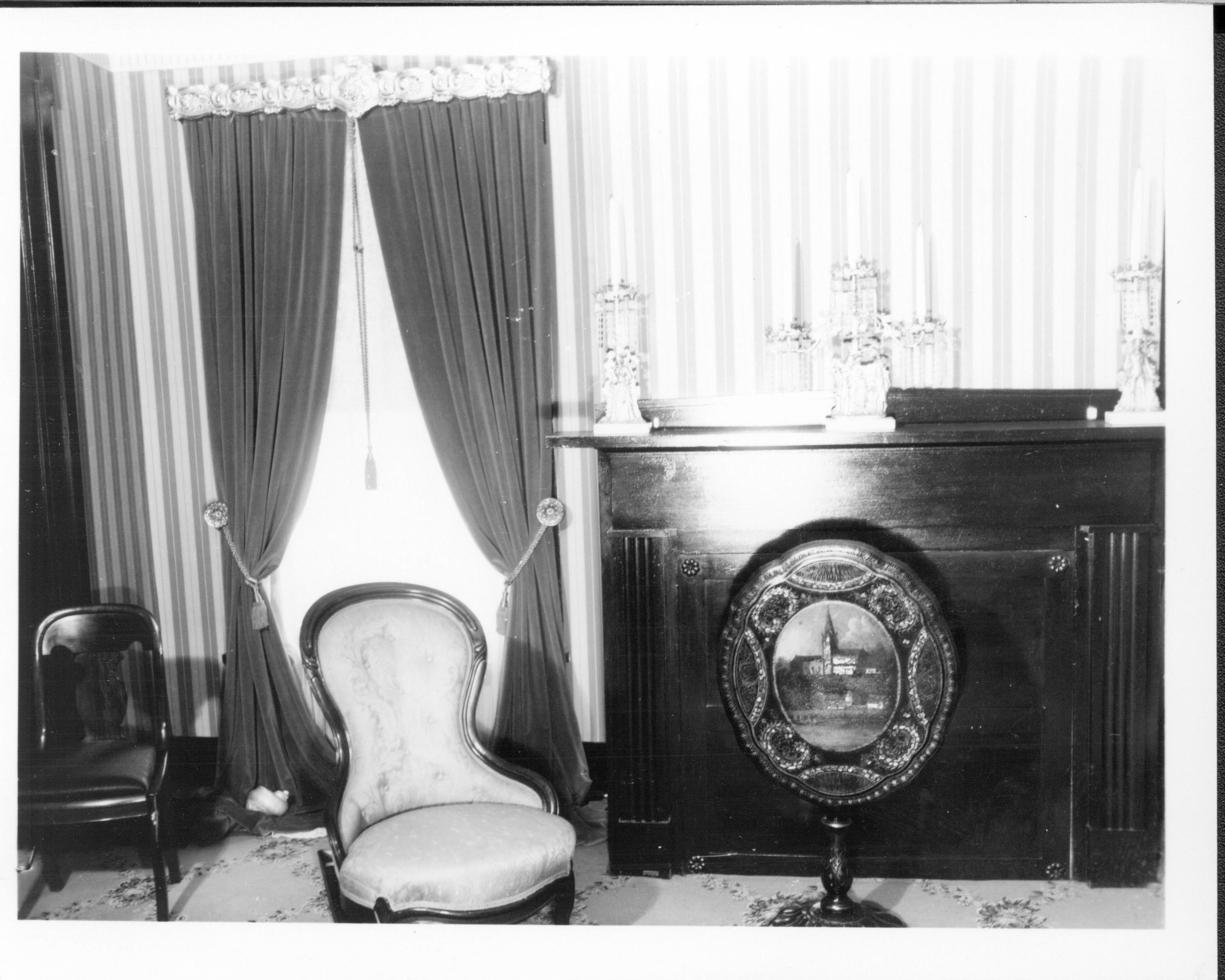 Rear Parlor - Lincoln Home neg.#55, class.#310 Lincoln, Home, Sitting, Room, Parlor