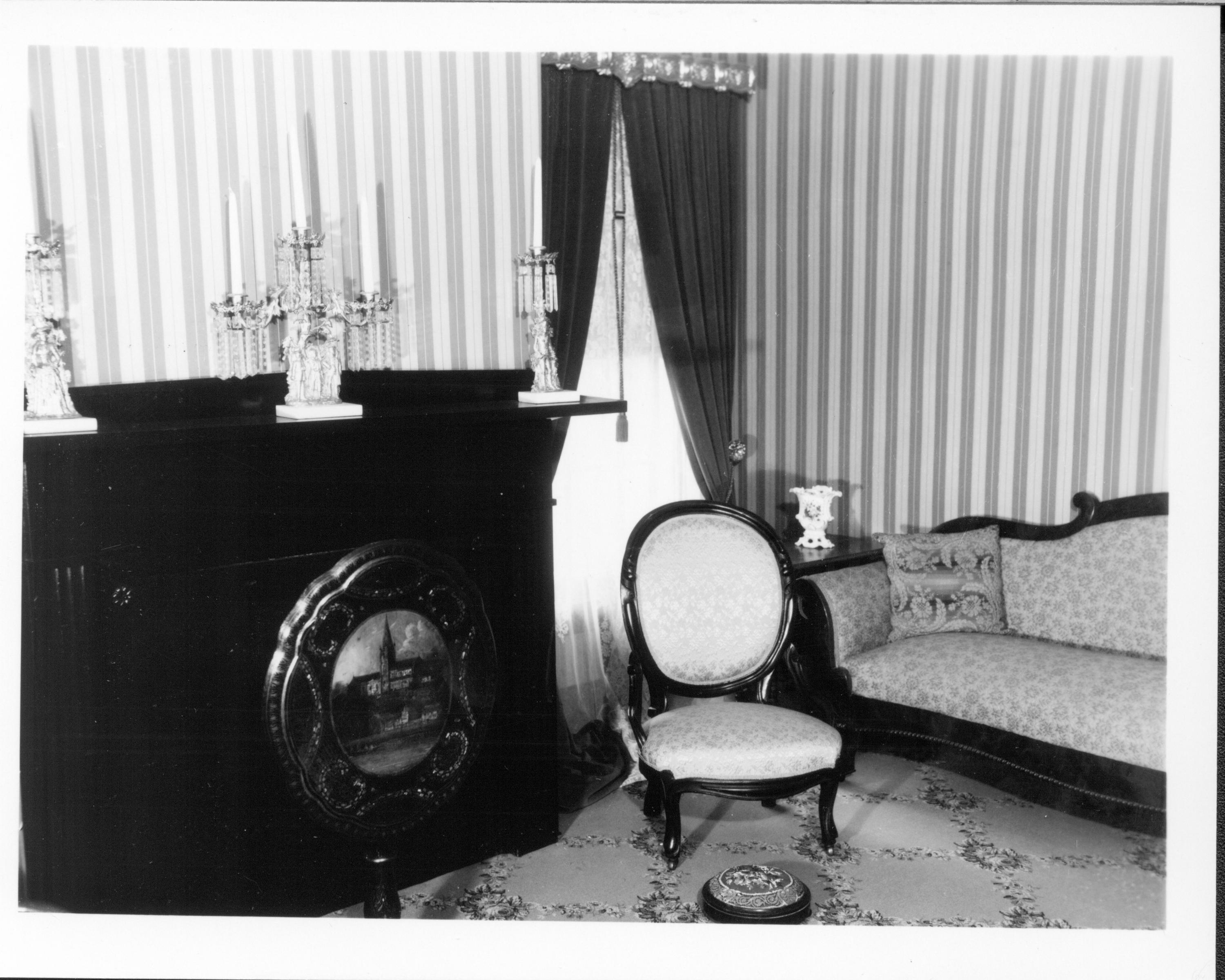 Rear Parlor - Lincoln Home neg.#57, class.#310 Lincoln, Home, Sitting, Room, Parlor