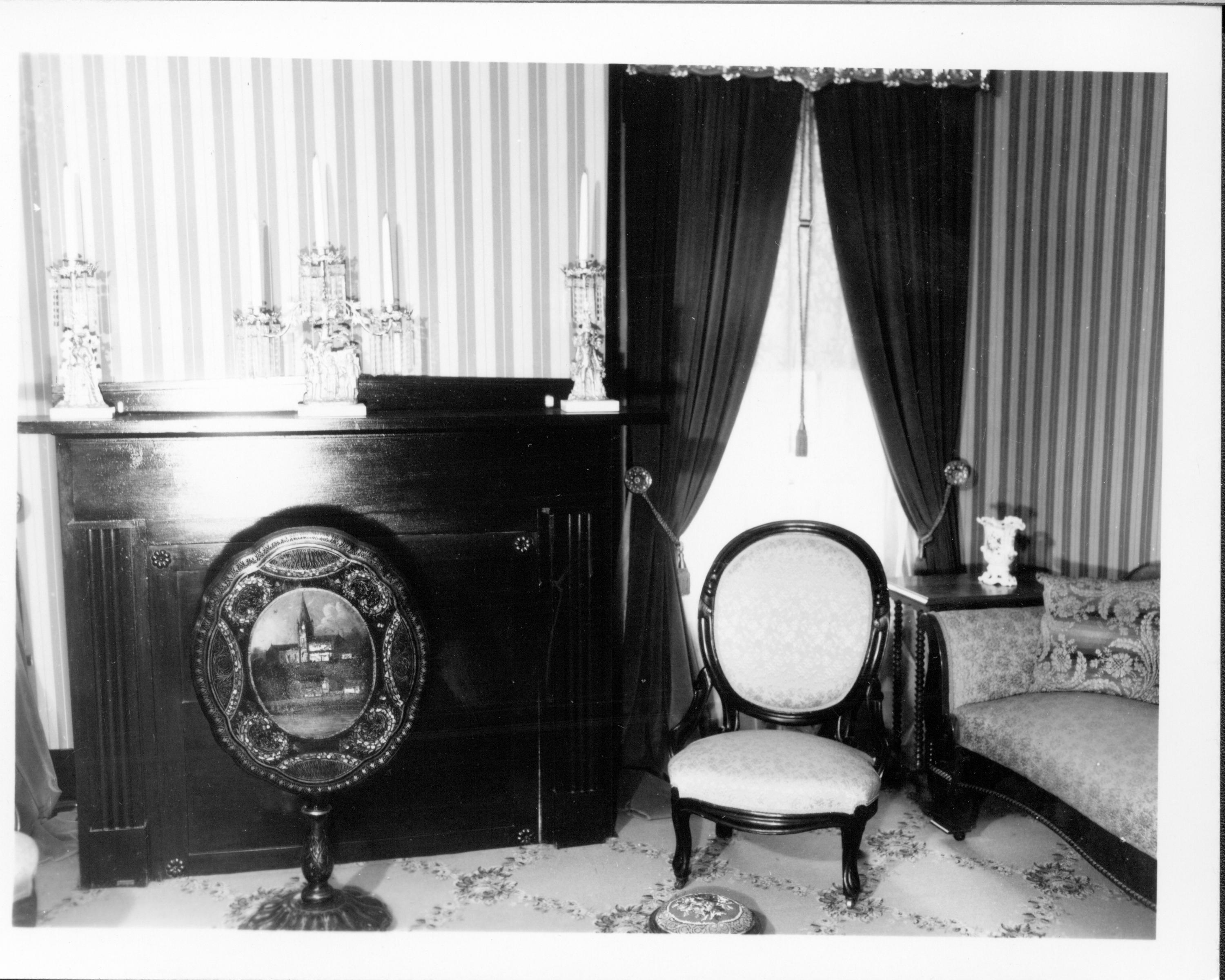 Rear Parlor - Lincoln Home neg.#58, class.#310 Lincoln, Home, Sitting, Room, Parlor