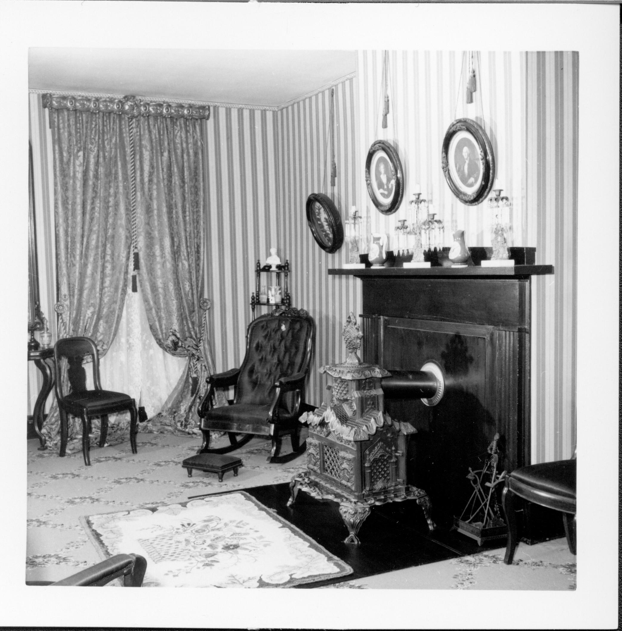 Northwest corner, formal parlor neg.#4, class.#7 Lincoln, Home, front, parlor