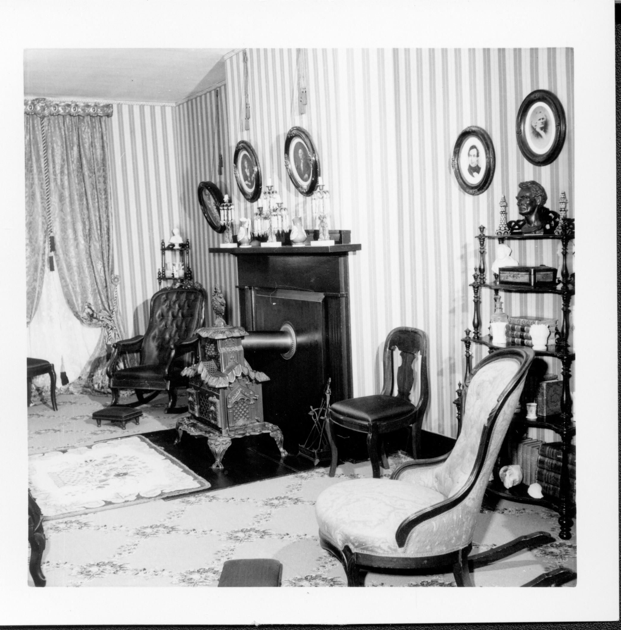 North wall of Formal Parlor neg.#5, class.#7 Lincoln, Home, front, parlor