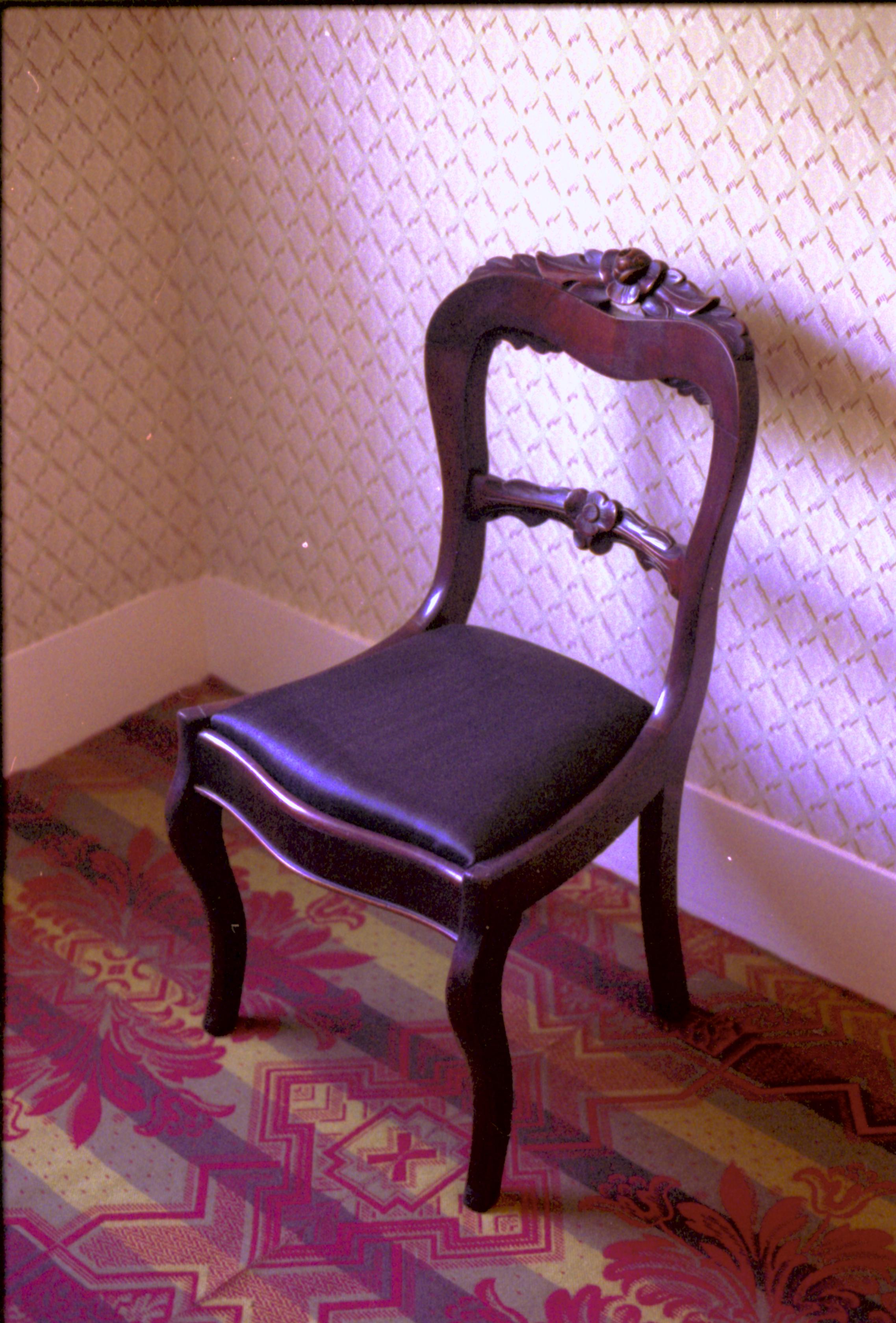 NA Lincoln, Home, stair hall, furnishings, chair