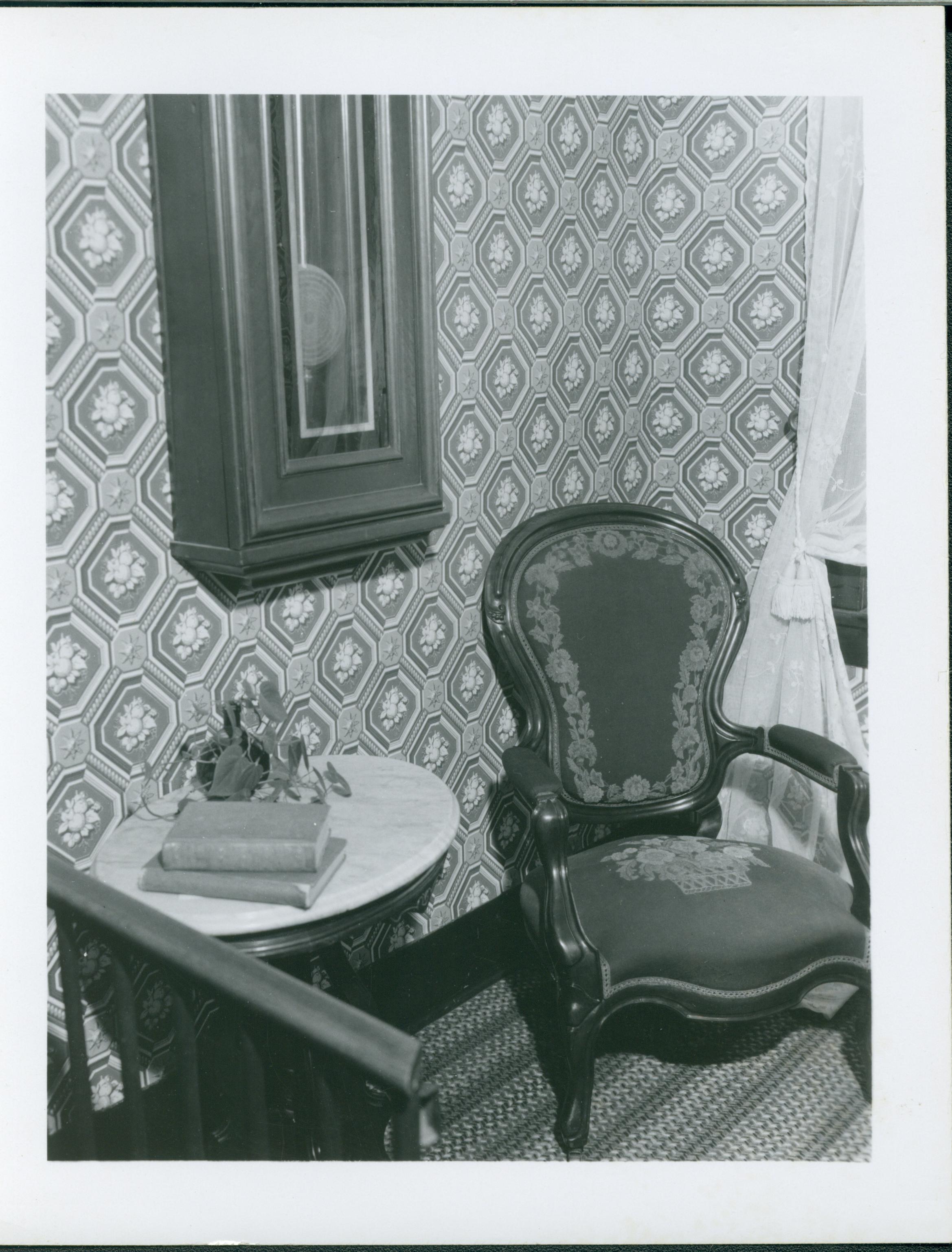 Upstair Hall (front) Negative No. 633, See Classification No. 7 