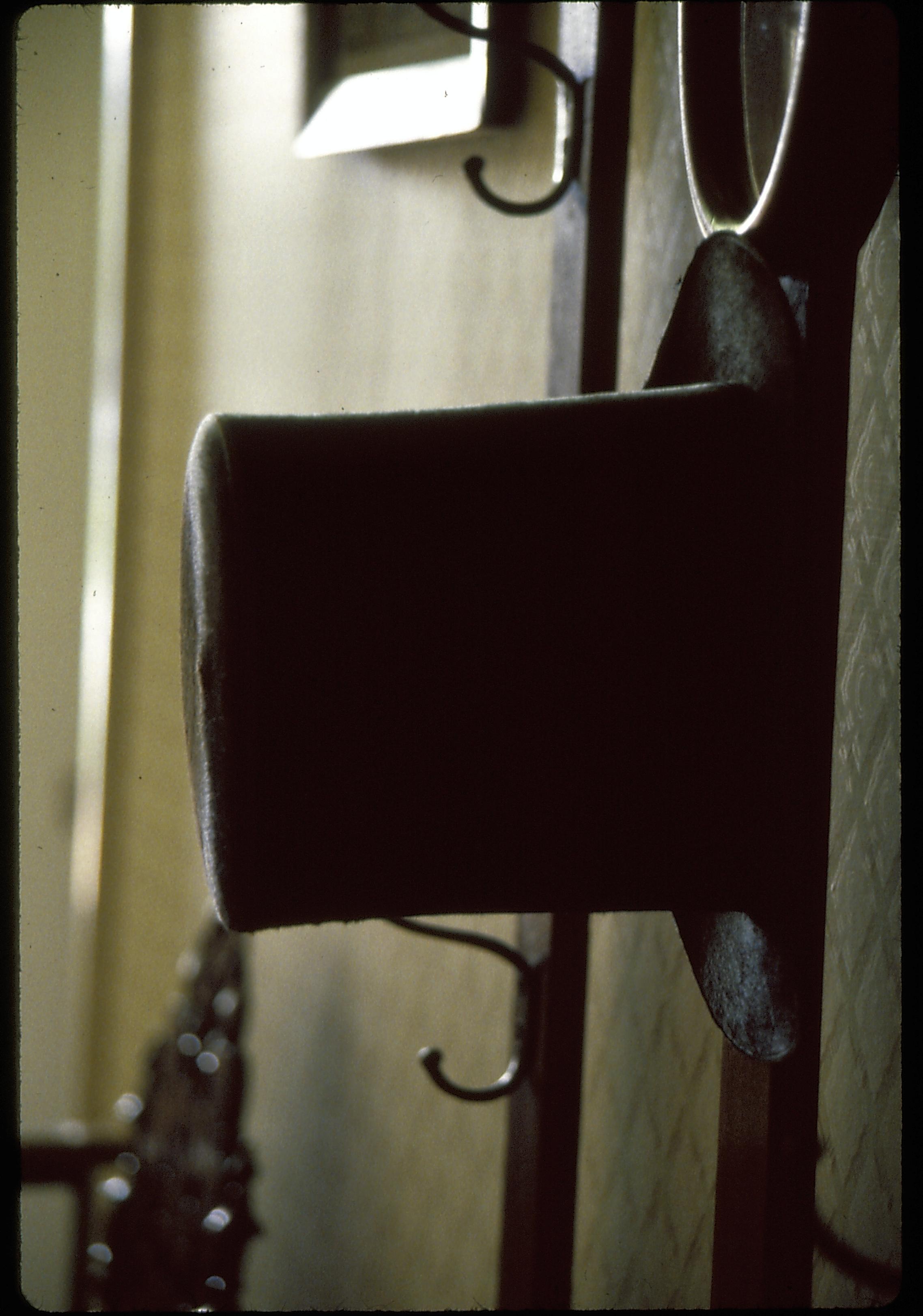 NA from file sleeve: Front Hall - Lincoln Home Lincoln, Home, entrance hall, coat and hat rack