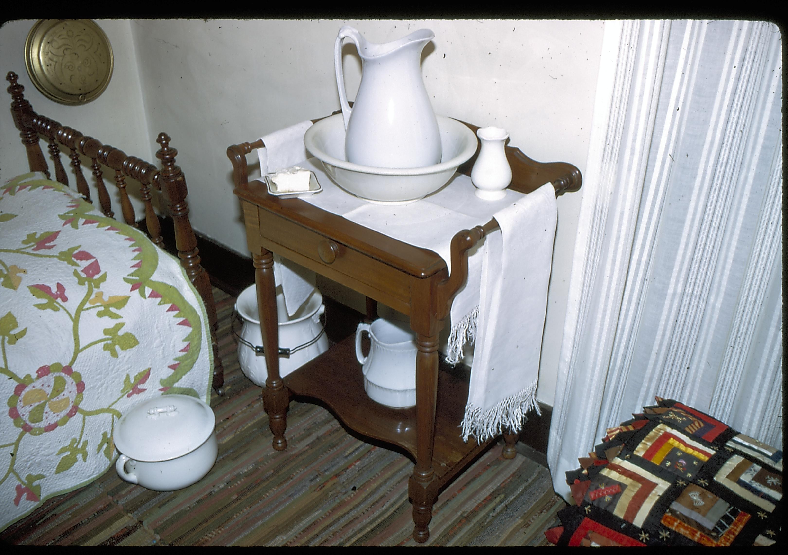 NA 203 - Maids Room; slide#507, class#7 Lincoln, Home, Maids bedroom, Sewing room, furnishings