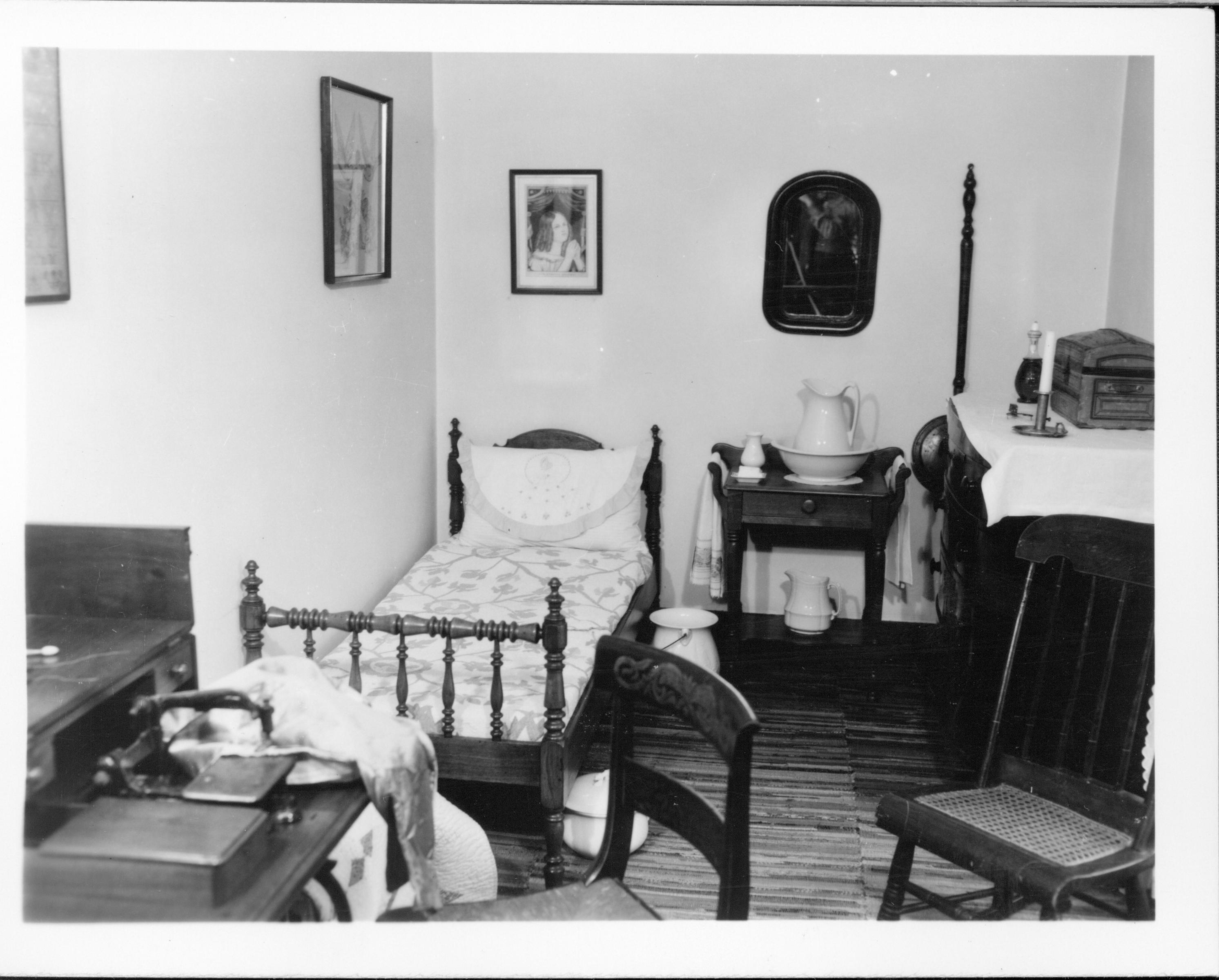 Sewing Room neg.#41, see class.#310 Lincoln, Home, Maids bedroom, Sewing room