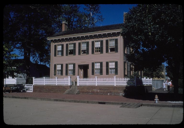 The only home Lincoln ever owned. Accepted Pres. nomination here. Spfld, IL. Front View 2 Lincoln, home