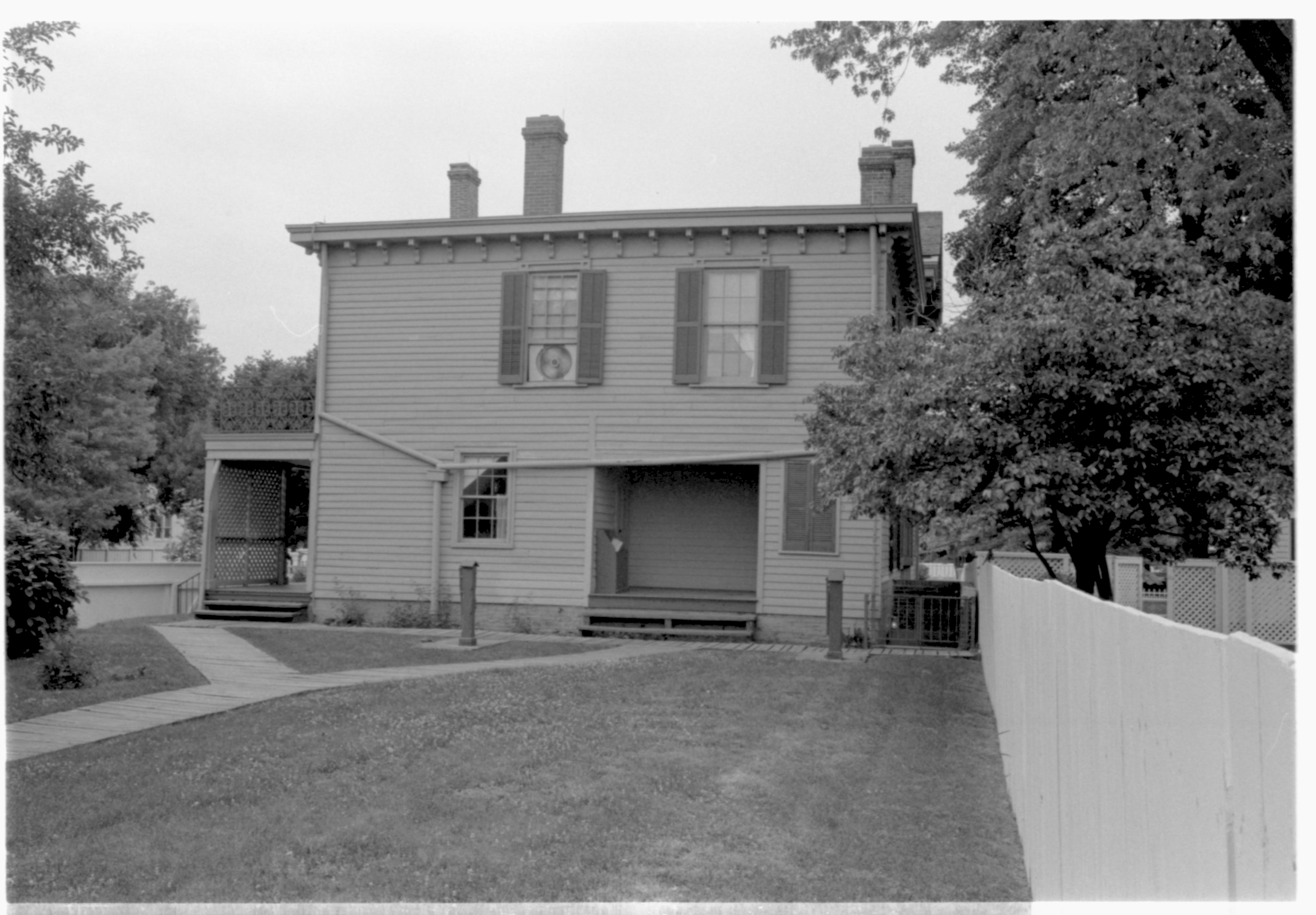 Lincoln Home 5-B,6 Lincoln, home, rear view