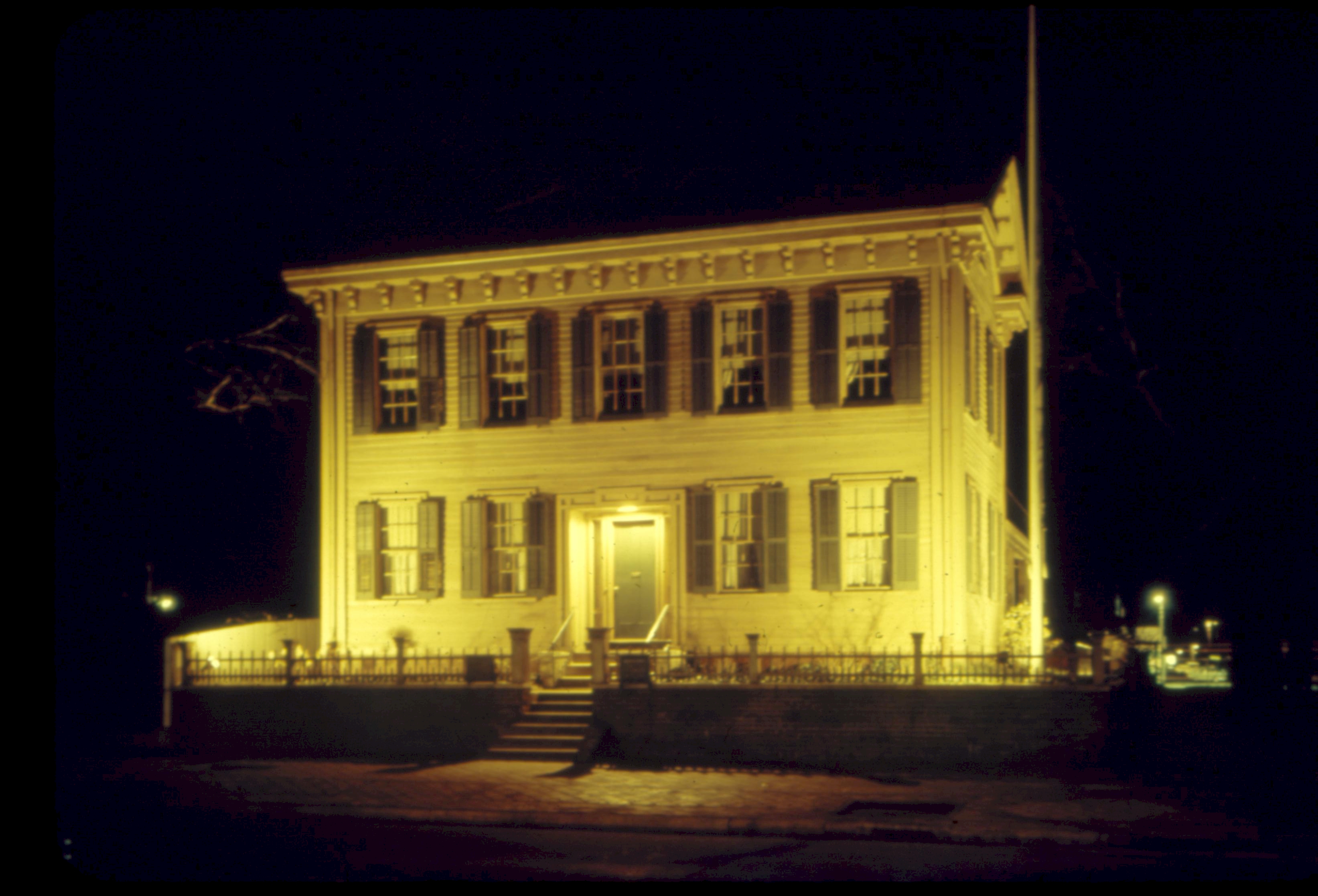 Abraham Lincoln's Home at Night, Springfield, Illinois 37 Lincoln, home, night