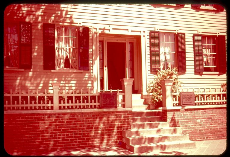 Entrance, Abraham Lincoln's Home, Springfield, Illinois Lincoln, home