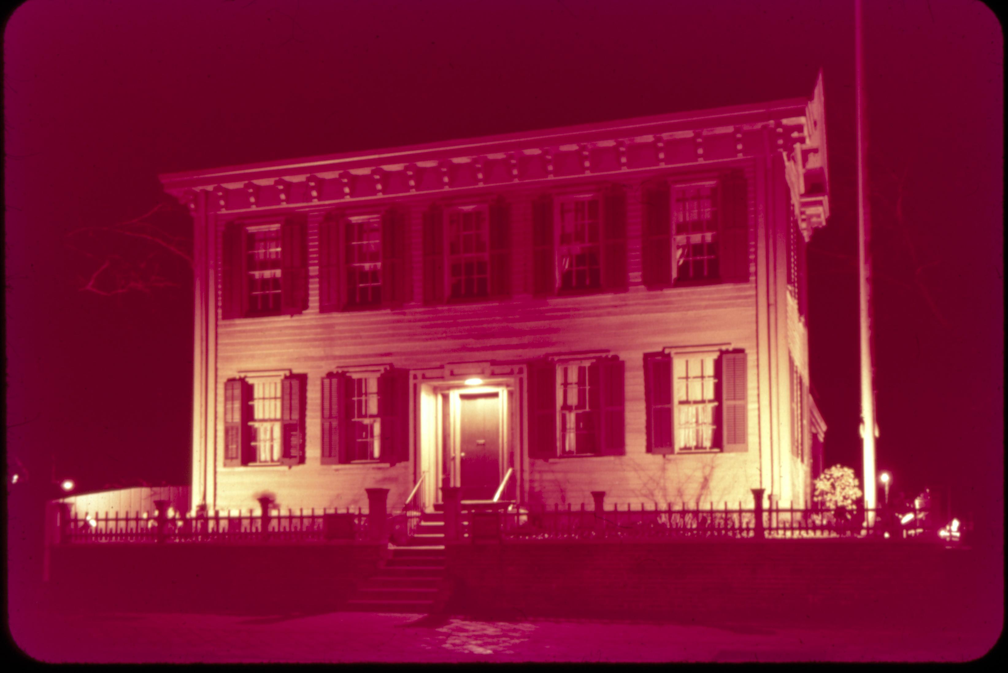 Abraham Lincoln's Home at Night, Springfield, Illinois Lincoln, home, night