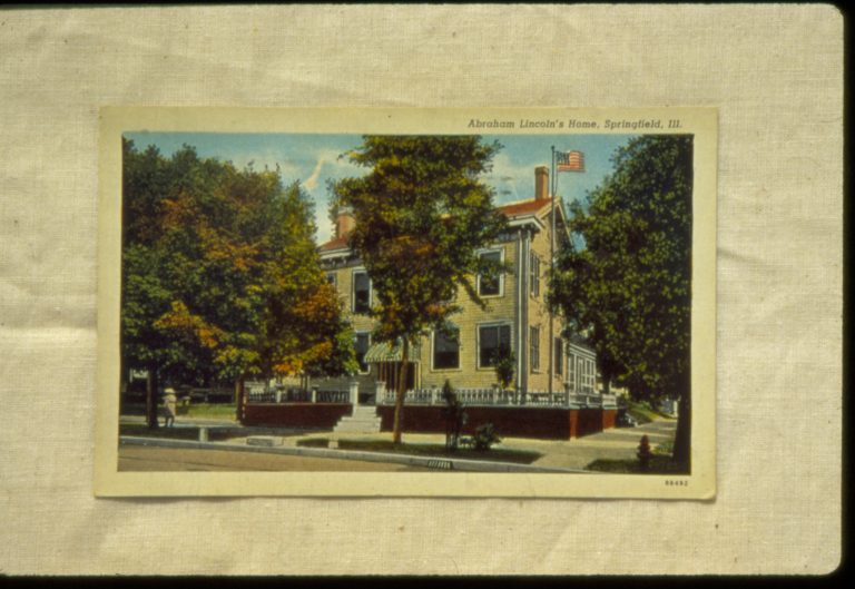 Postcard, State Period Lincoln, home