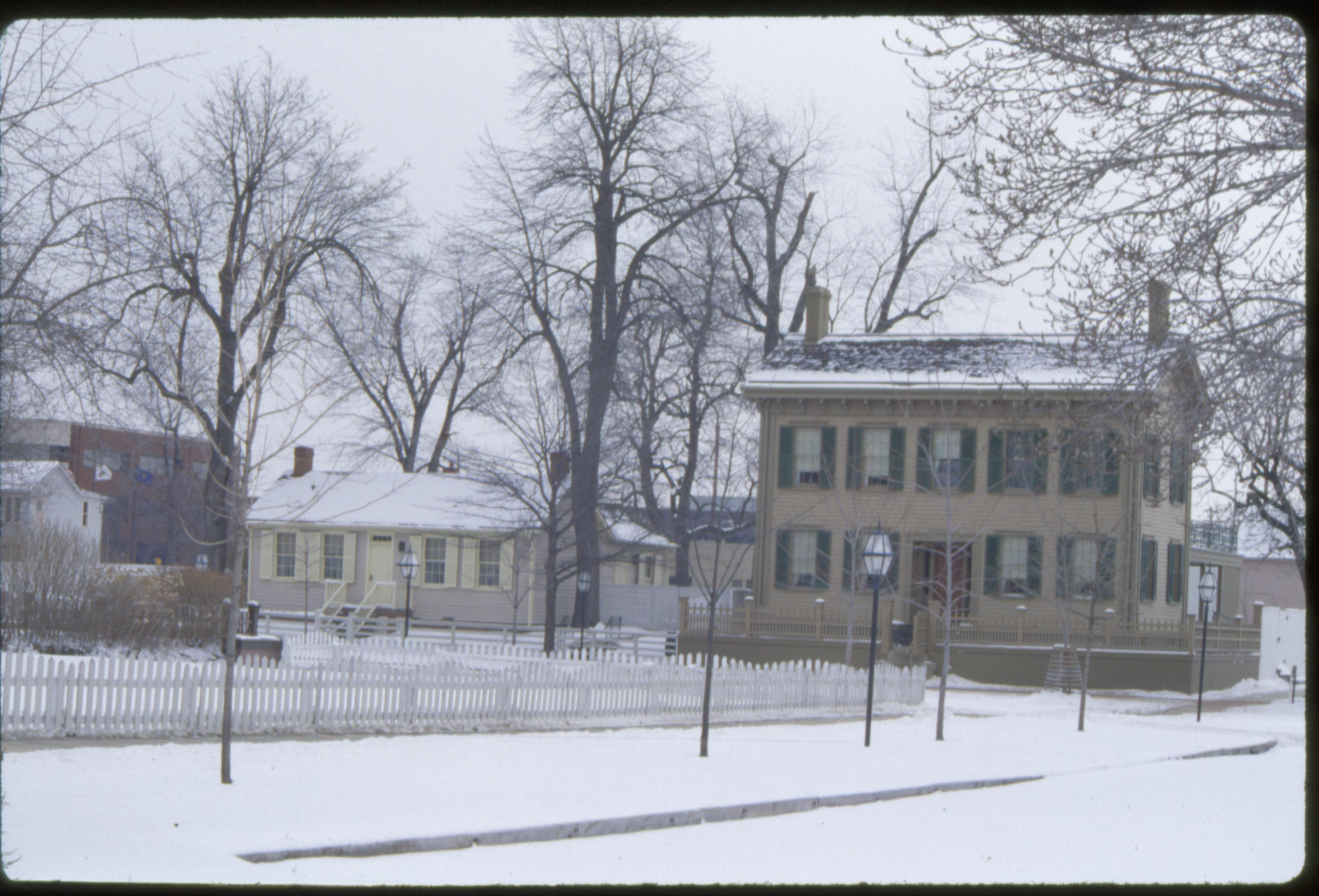 NA Slide Sleeve: LINCOLN HOME, WINTER Lincoln, home, snow