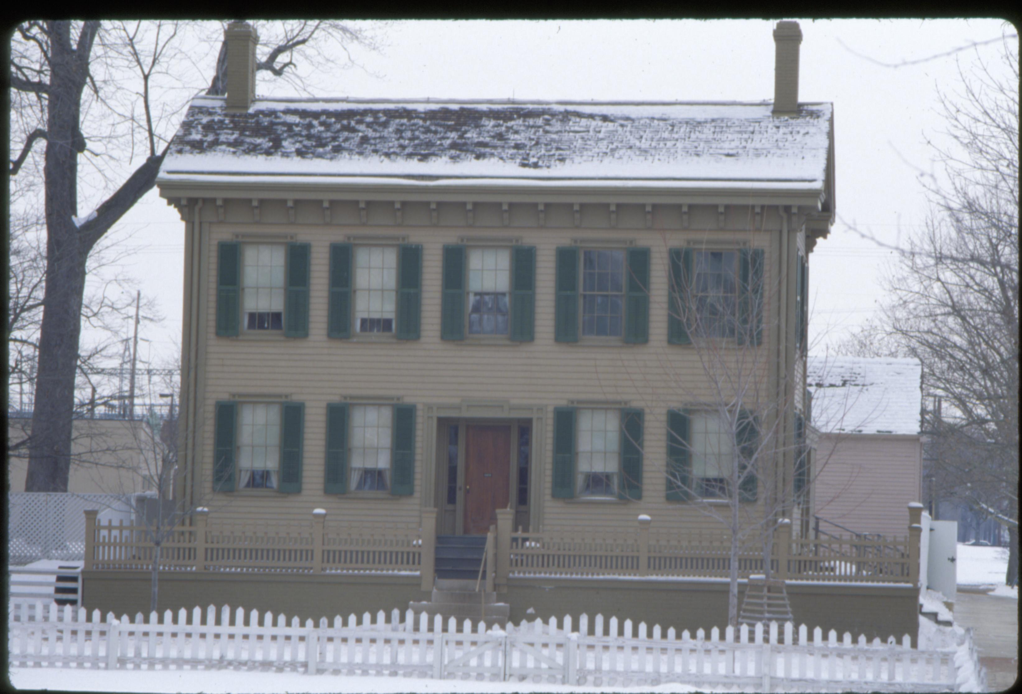 NA Slide Sleeve: LINCOLN HOME, WINTER Lincoln, home, snow