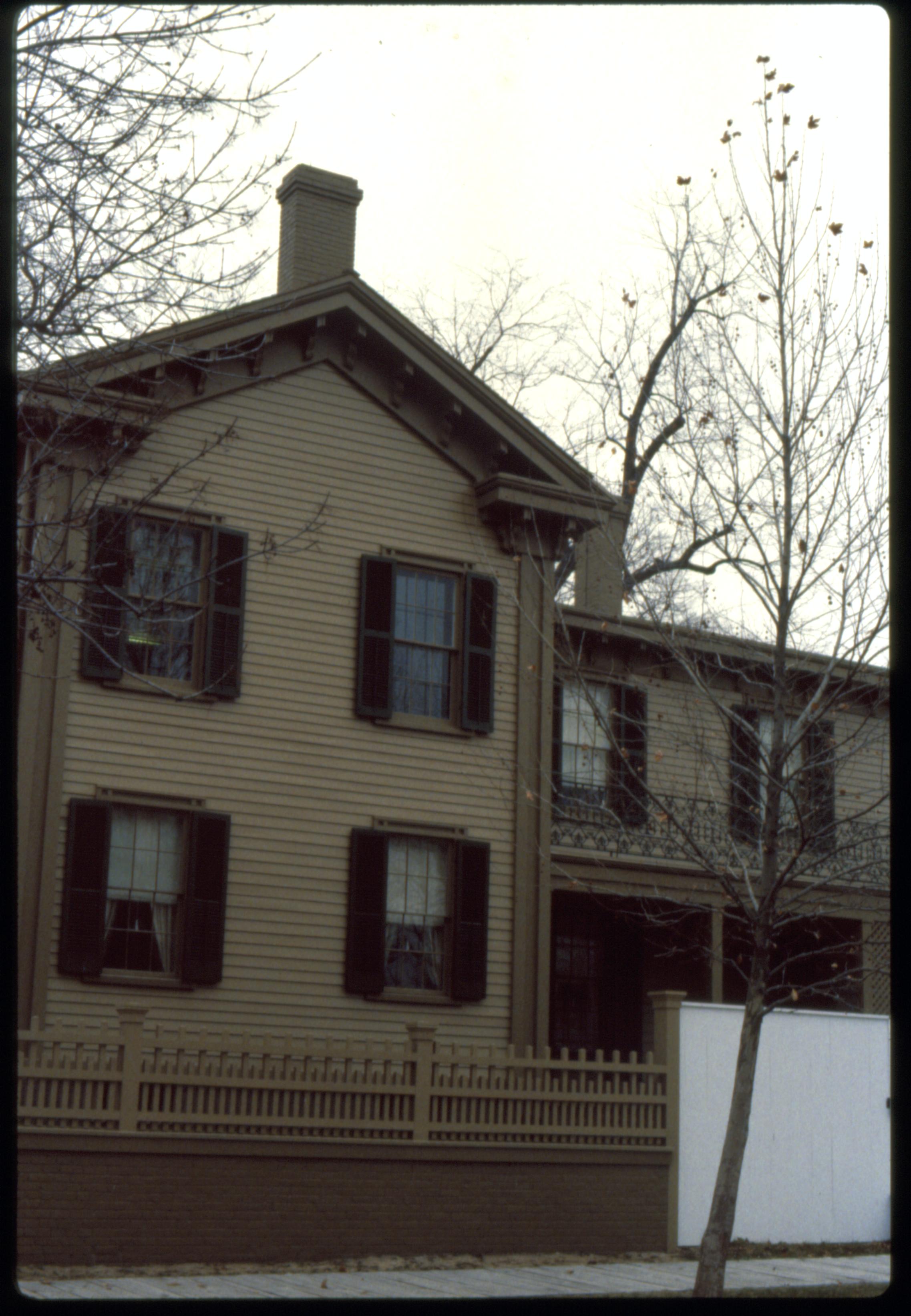 NA Slide Sleeve: LINCOLN HOME, AFTER 1988, WINTER Lincoln, home, winter