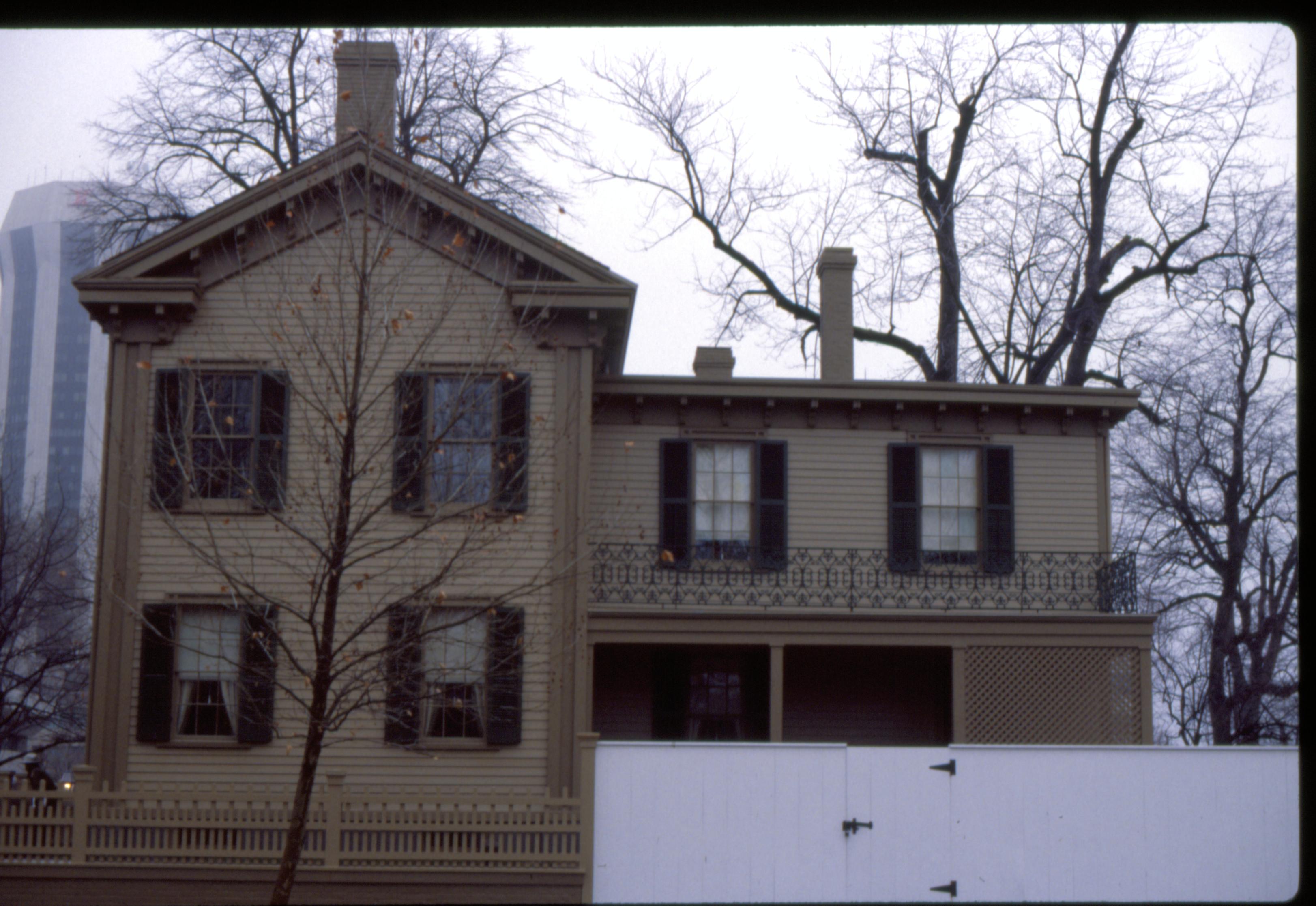 NA Slide Sleeve: LINCOLN HOME, AFTER 1988, WINTER Lincoln, home, winter