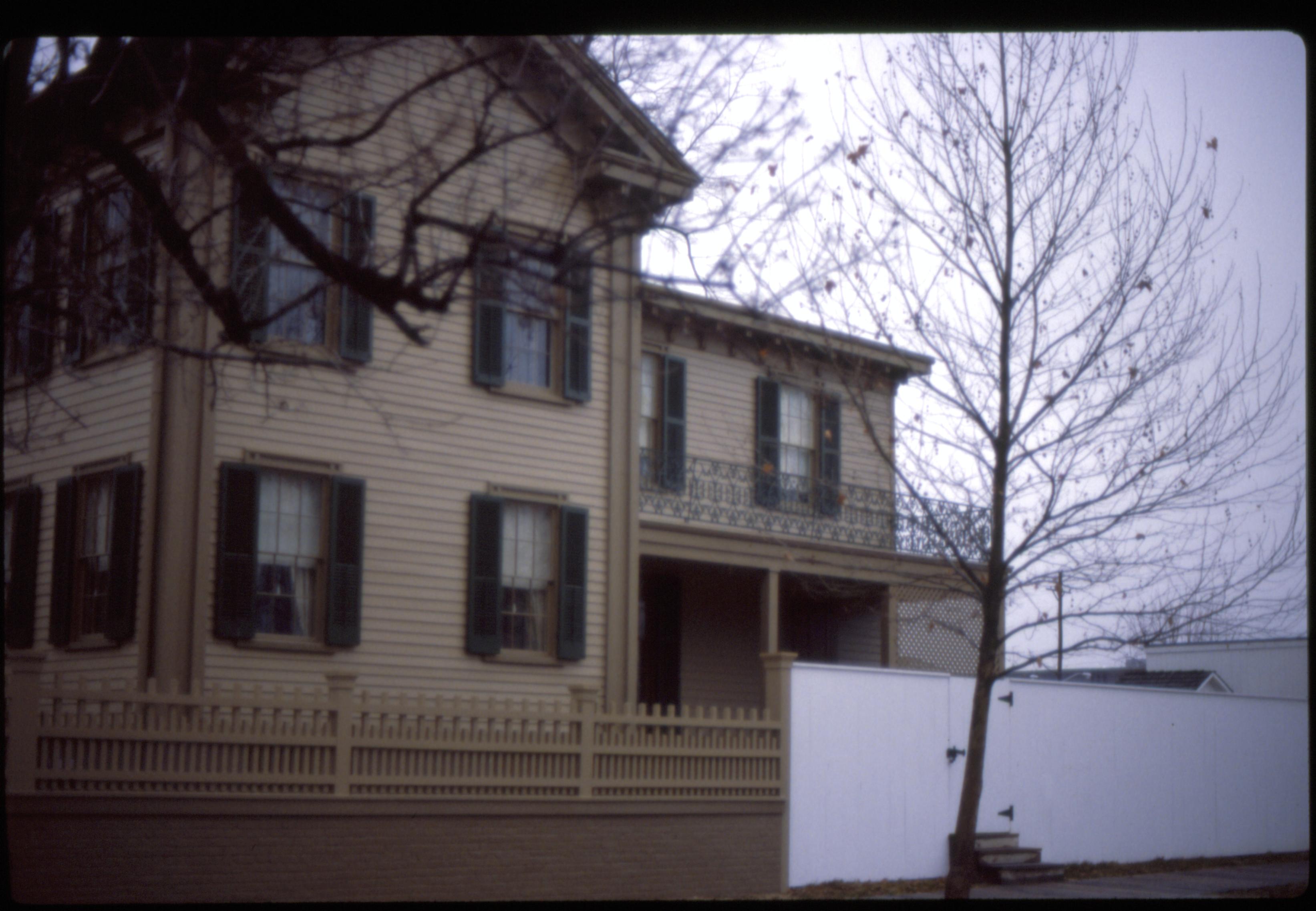 NA Slide Sleeve: LINCOLN HOME, AFTER 1988, WINTER Lincoln, home, winter