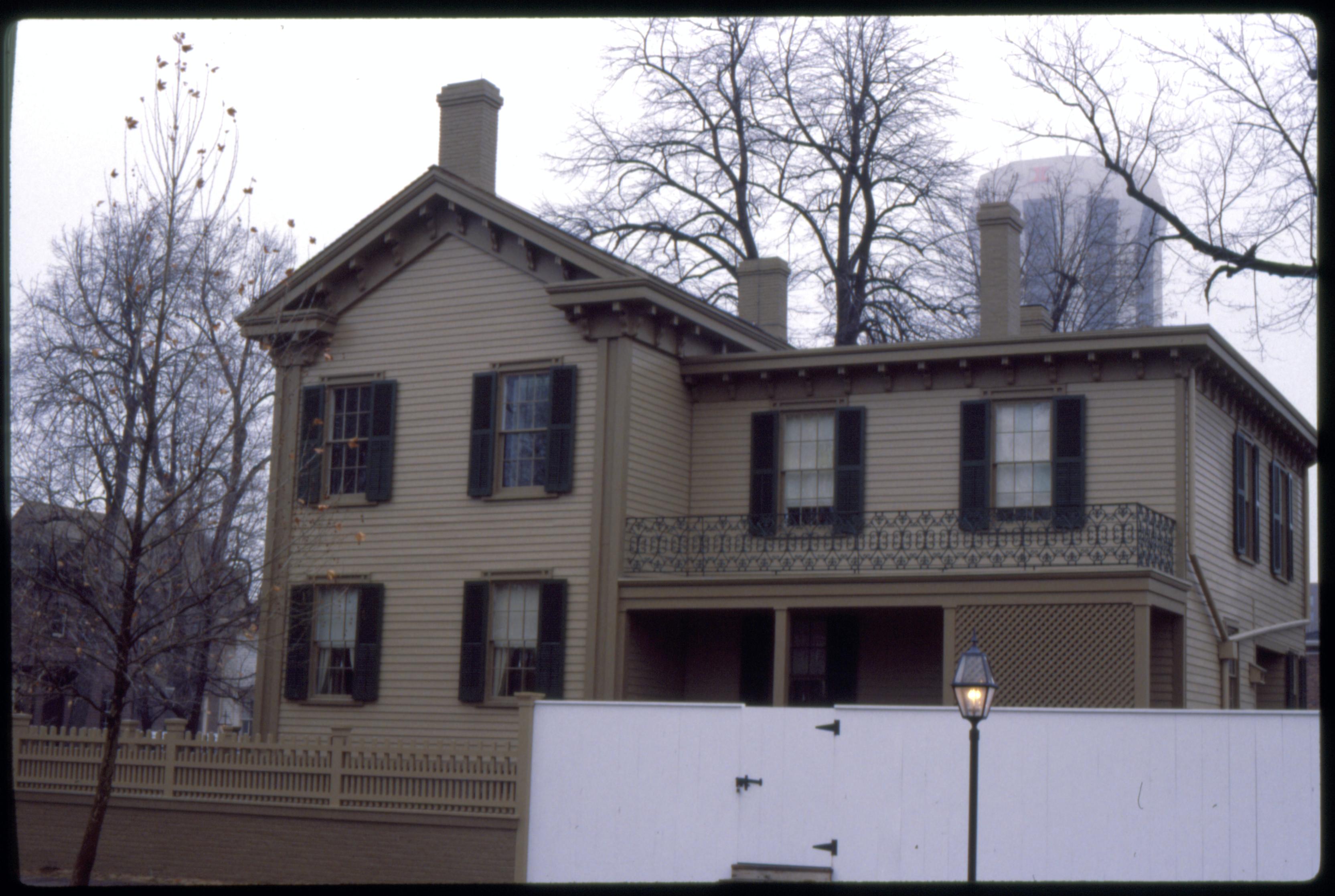 NA Slide Sleeve: LINCOLN HOME, AFTER 1988, WINTER Lincoln, home, winter