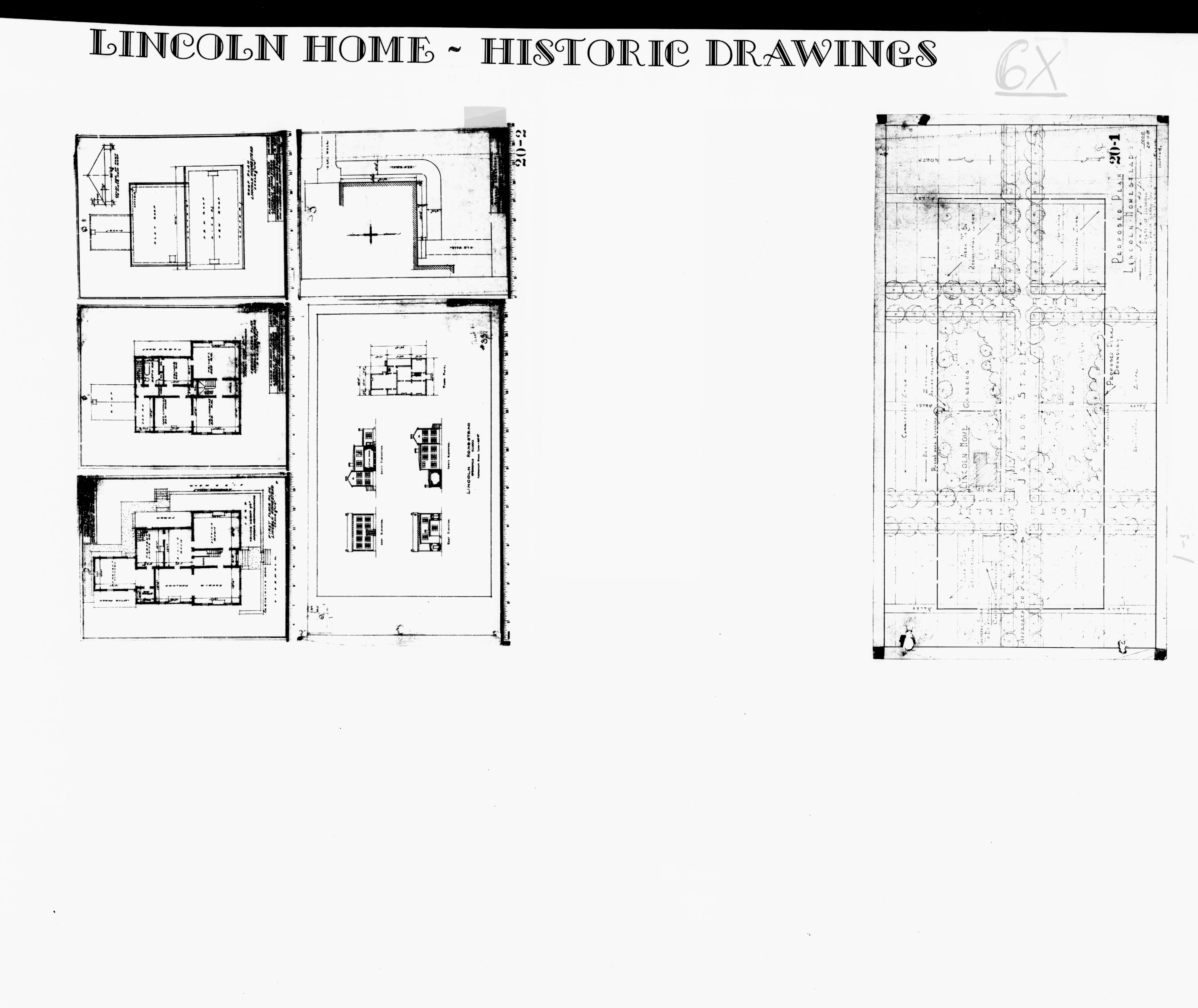 Lincoln Home - Historic Drawings  6 Lincoln, home, historic drawings