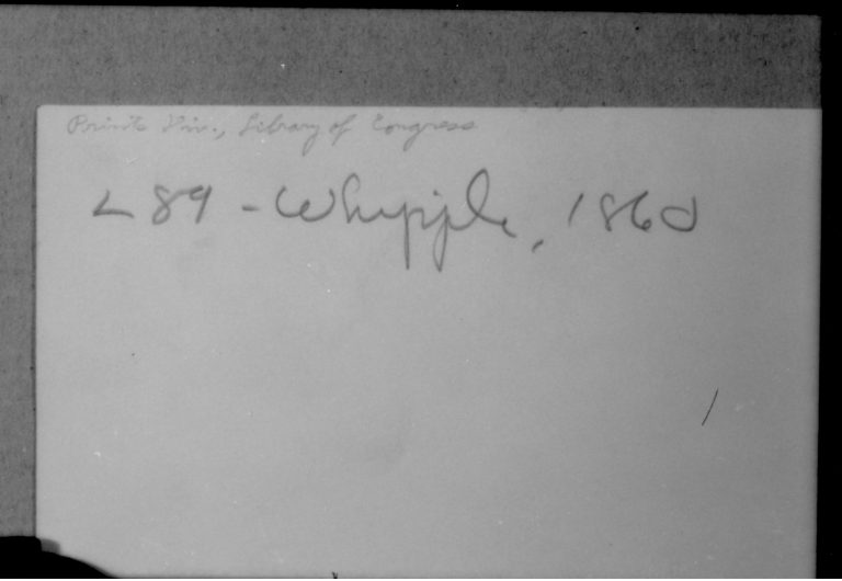 L89 - Whipple, 1860 handwriting Whipple, writing