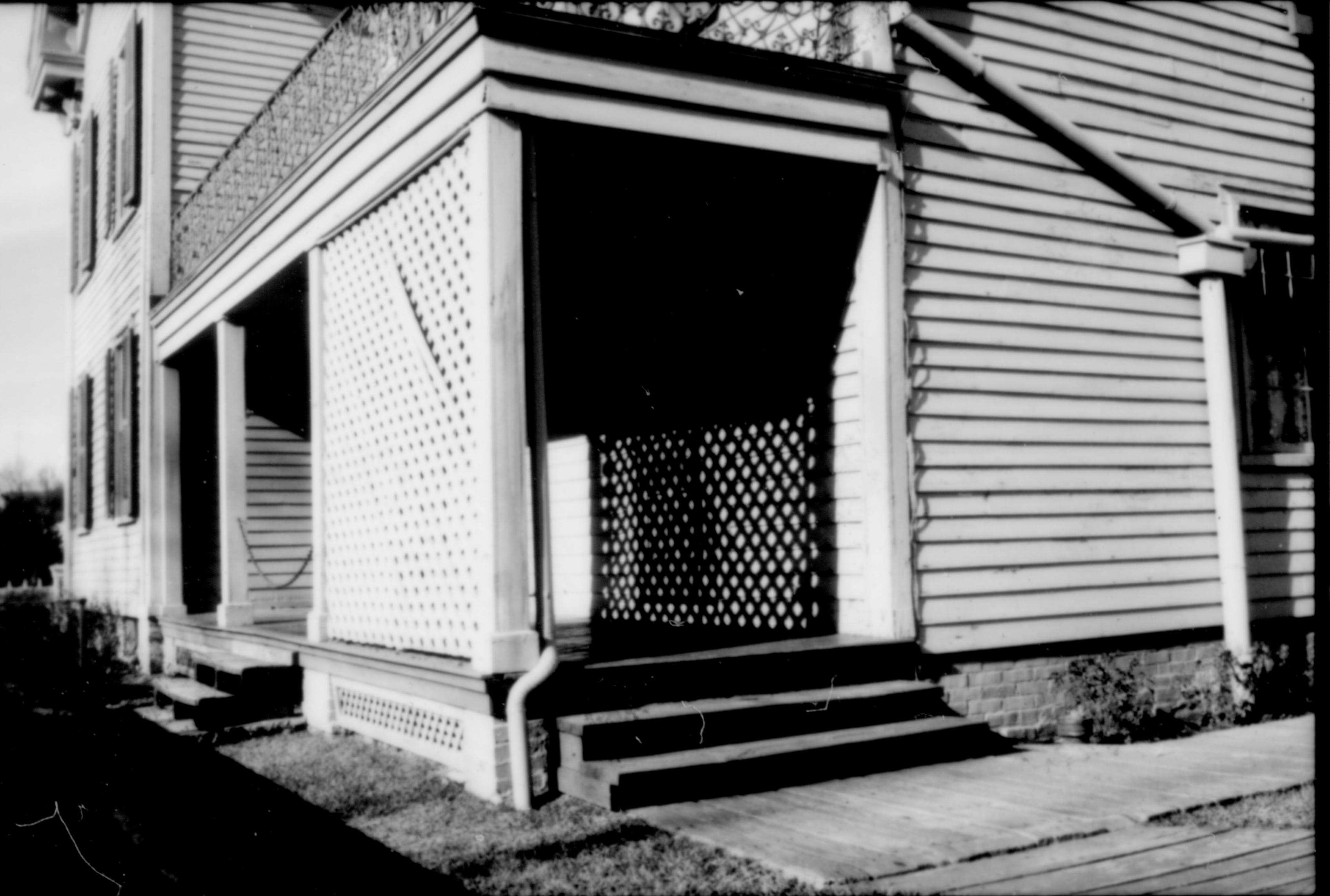 NA Historic LIHO Photographs prior to restoration Lincoln, Home, south, porch