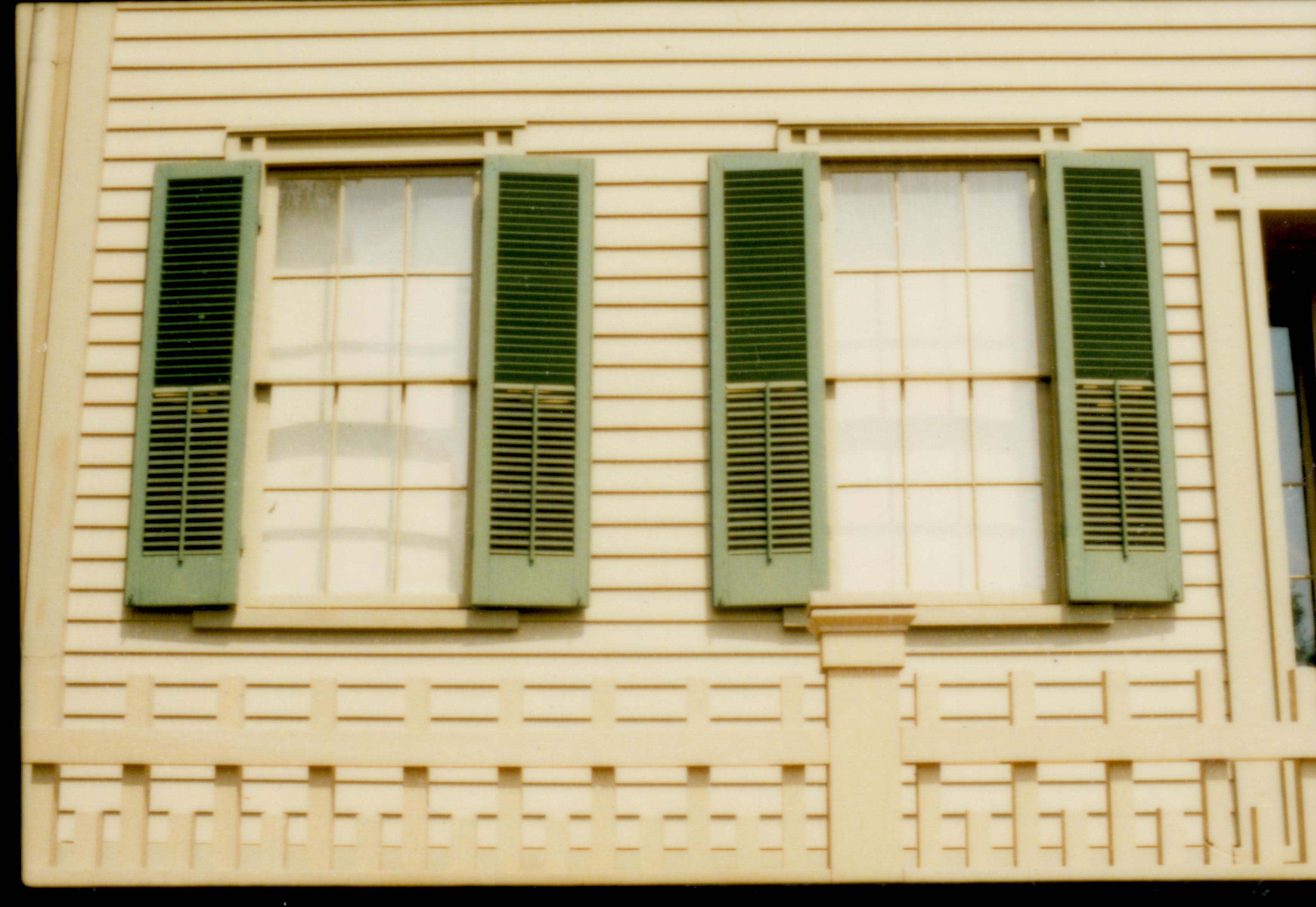 NA file no. 19 Lincoln, home, front, west, windows, shutters