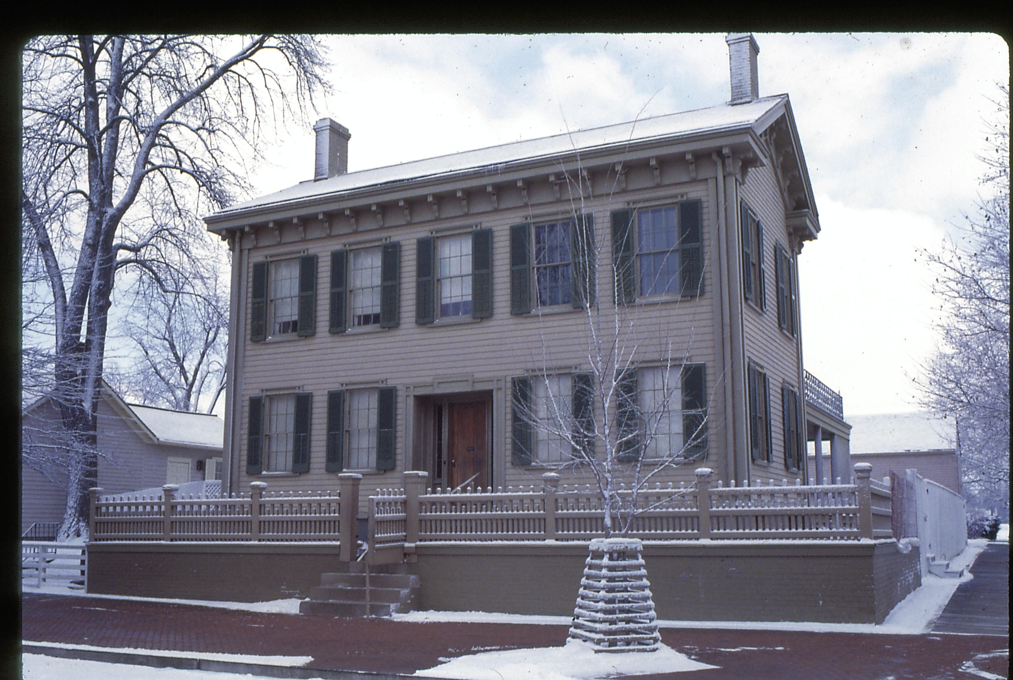 Lincoln Home with snow Lincoln, home, snow