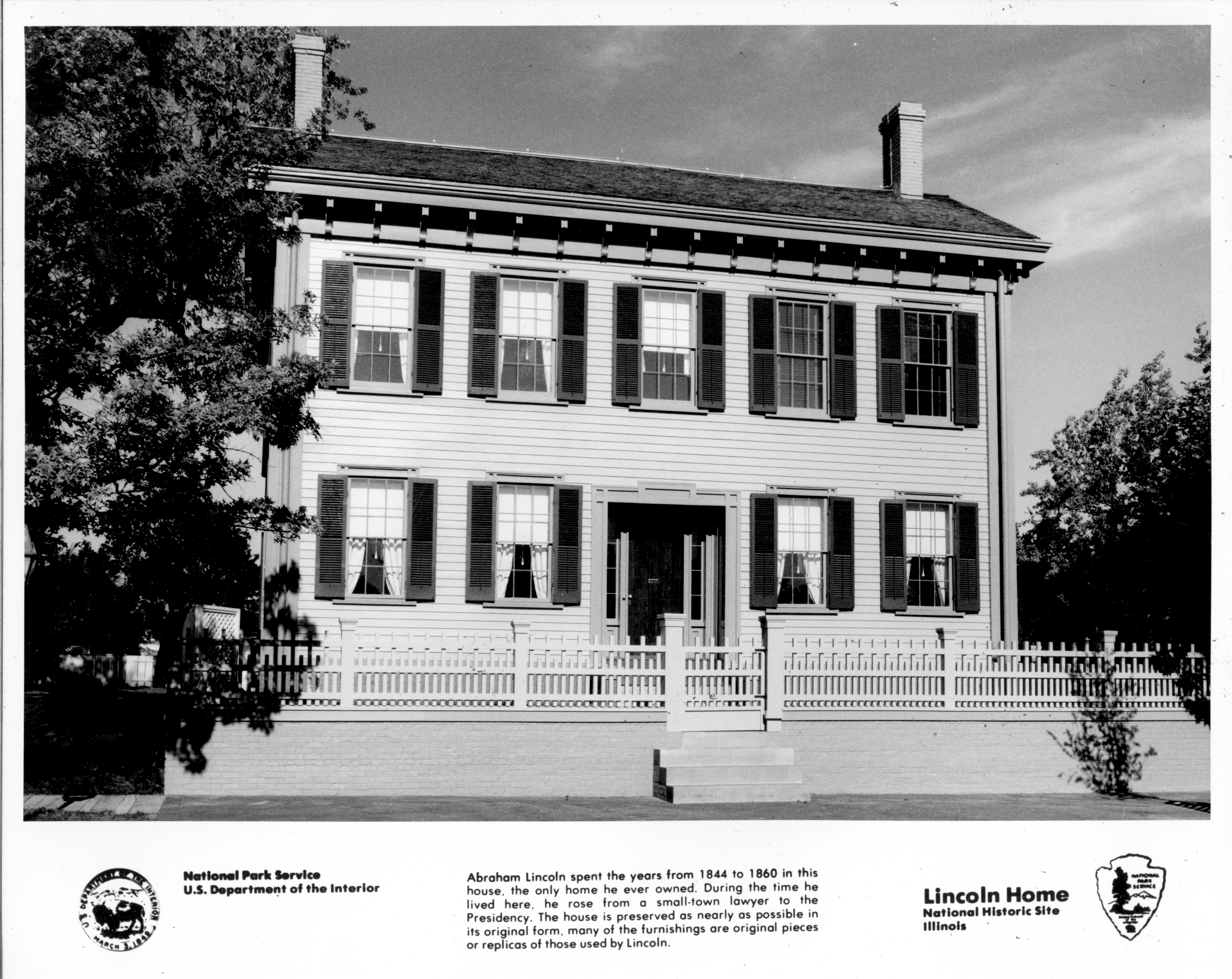 Lincoln Home - National Historic Site - Illinois NPS photograph Lincoln, home, NPS