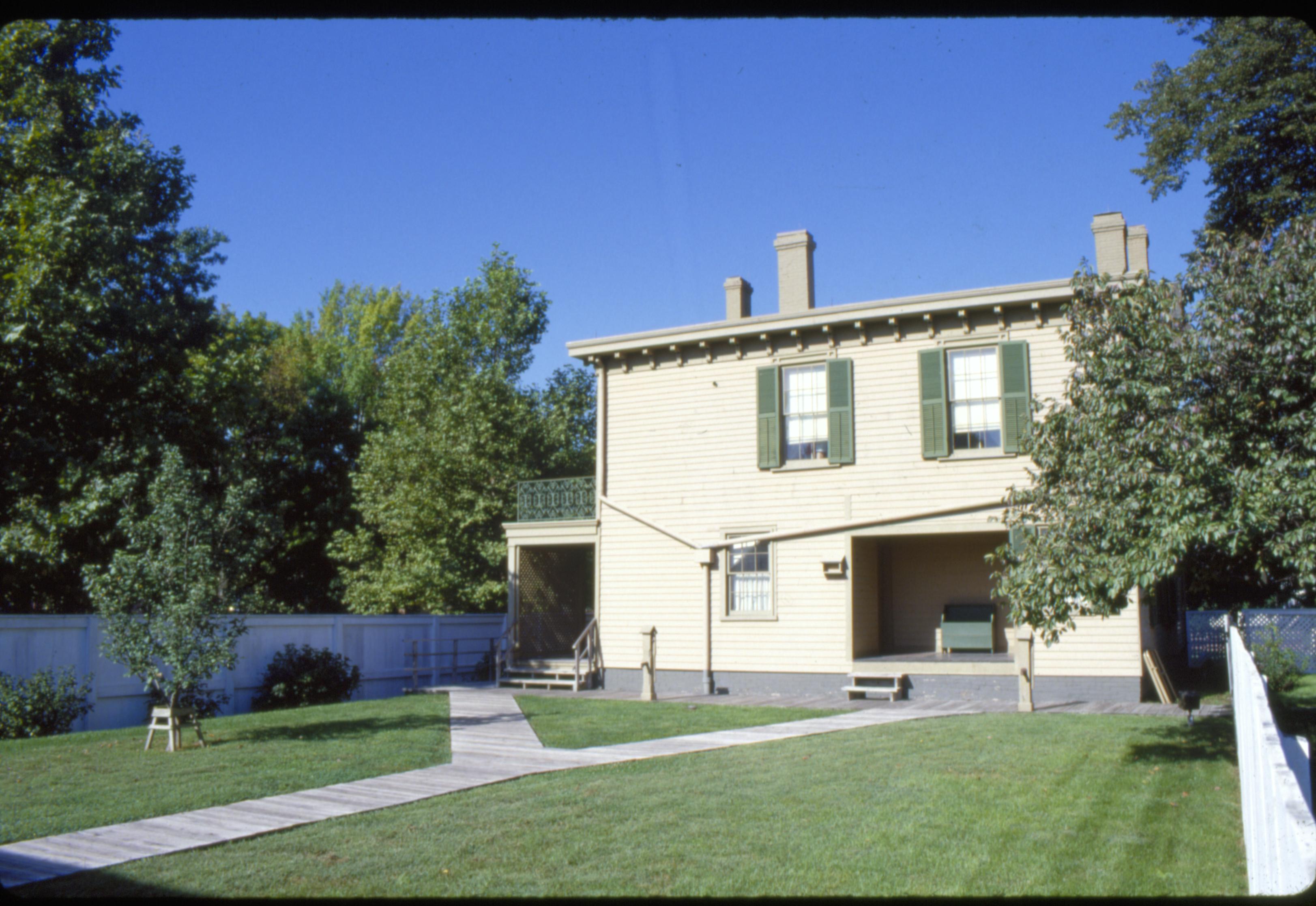 Lincoln Home Lincoln, home, rear view, back yard