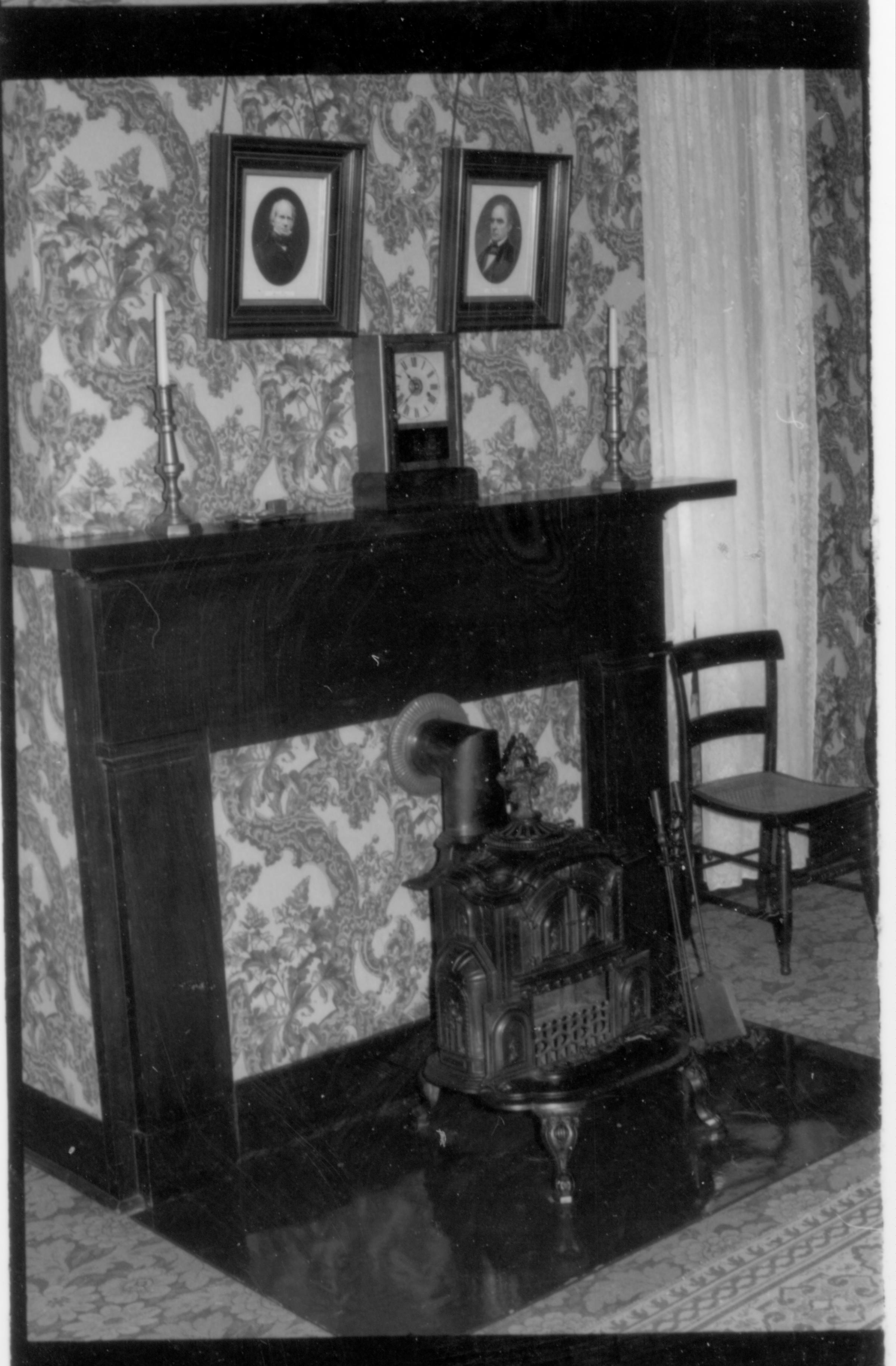 NA Lincoln Home, Mr. Lincoln Room, Bedroom, Stove