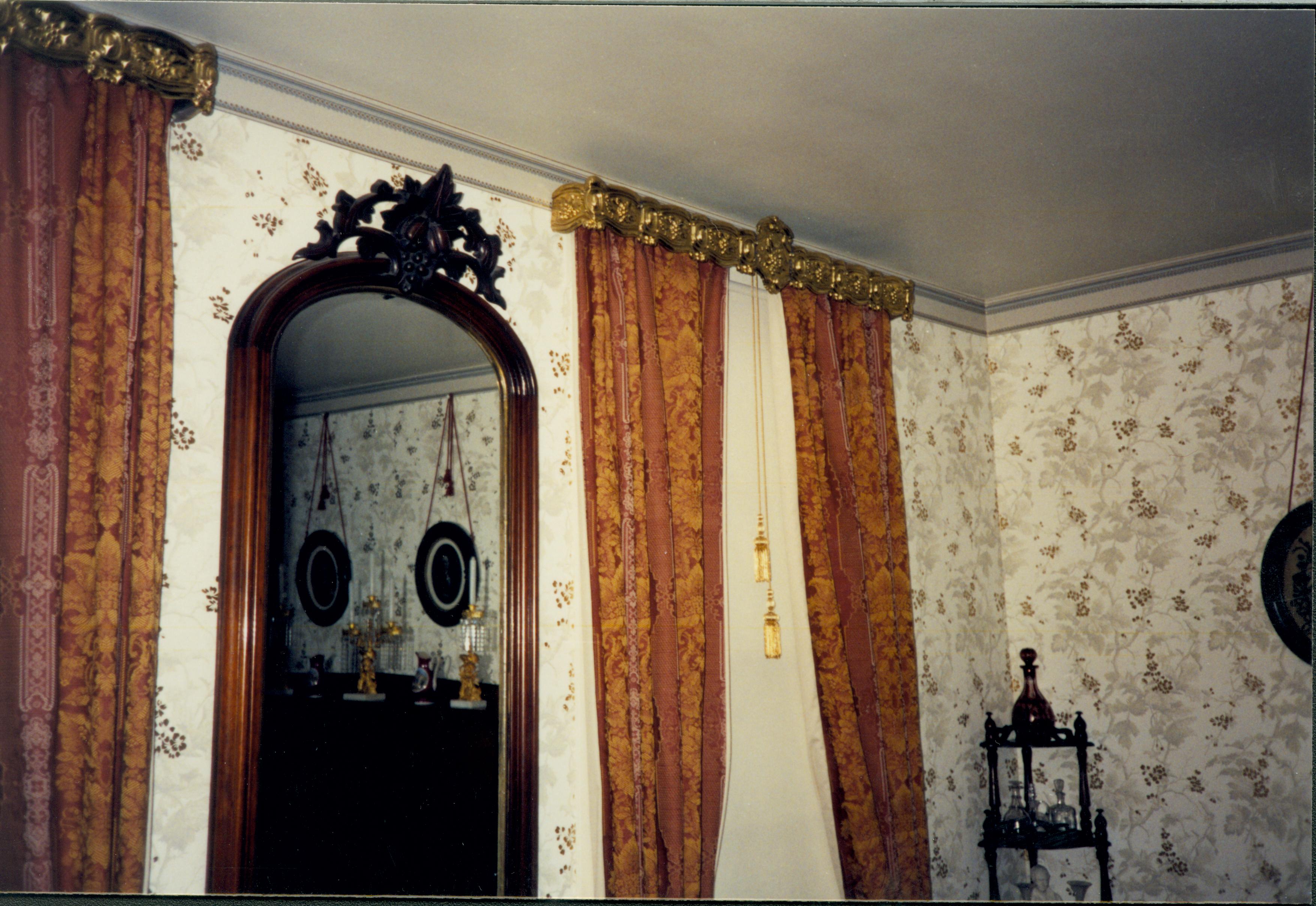 Sitting Room Lincoln Home, Front Parlor, Window Coverings