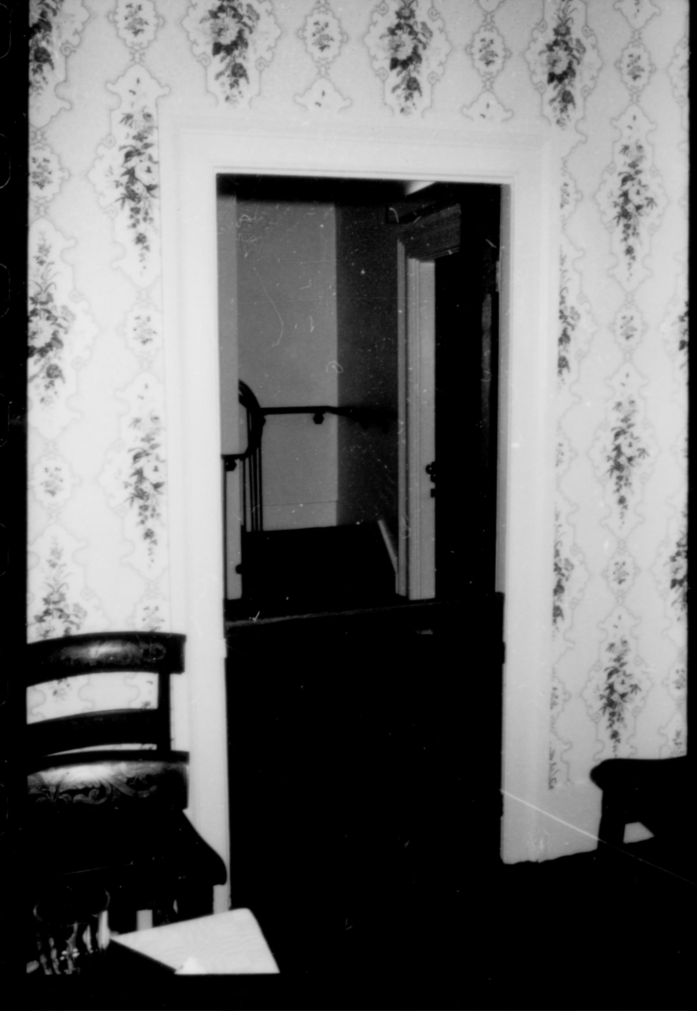 NA Walkway Set; 143 Lincoln Home, Dining Room, View to back