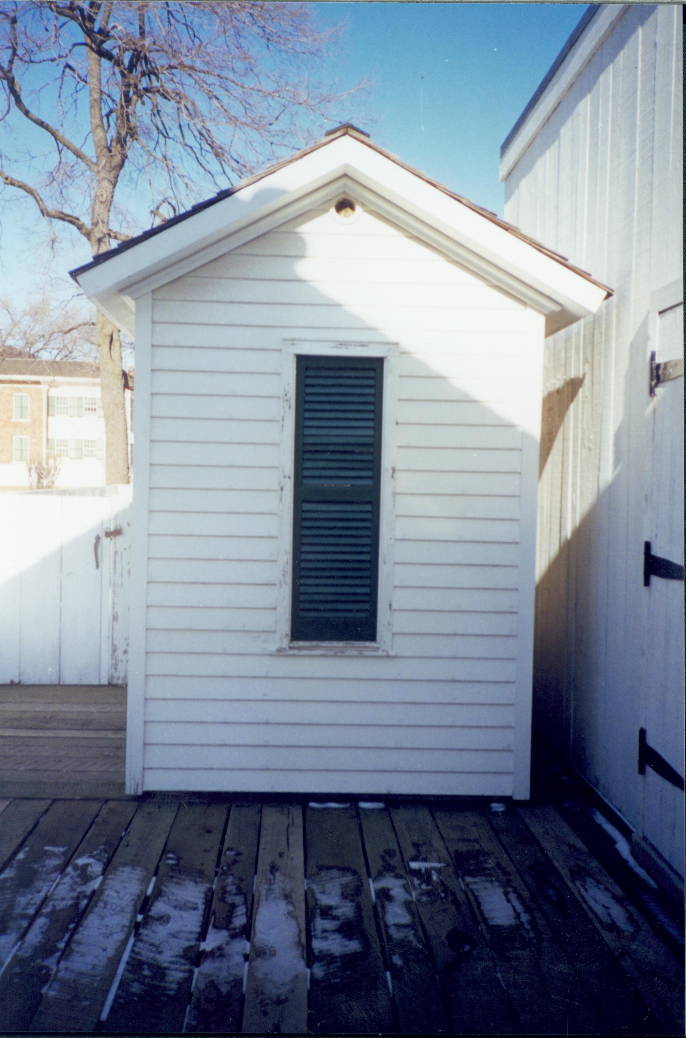 LIHO Privy Research Request Exp.5 Lincoln Home, Privy, Exterior, Snow