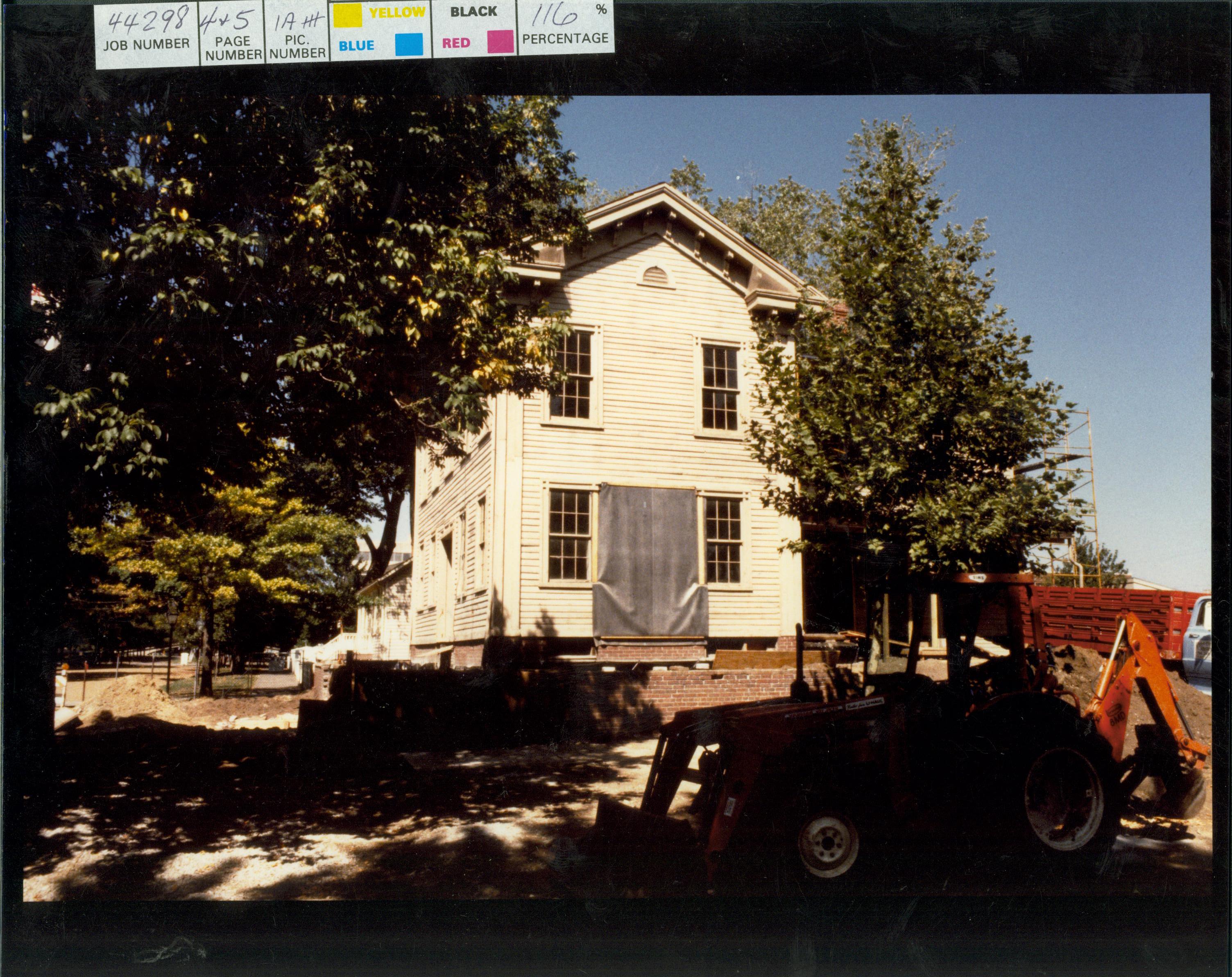 Lincoln Home - 1987-1988 Job#44298,PG4&5,PIC1A Lincoln Home, Restoration, Exterior, Southside