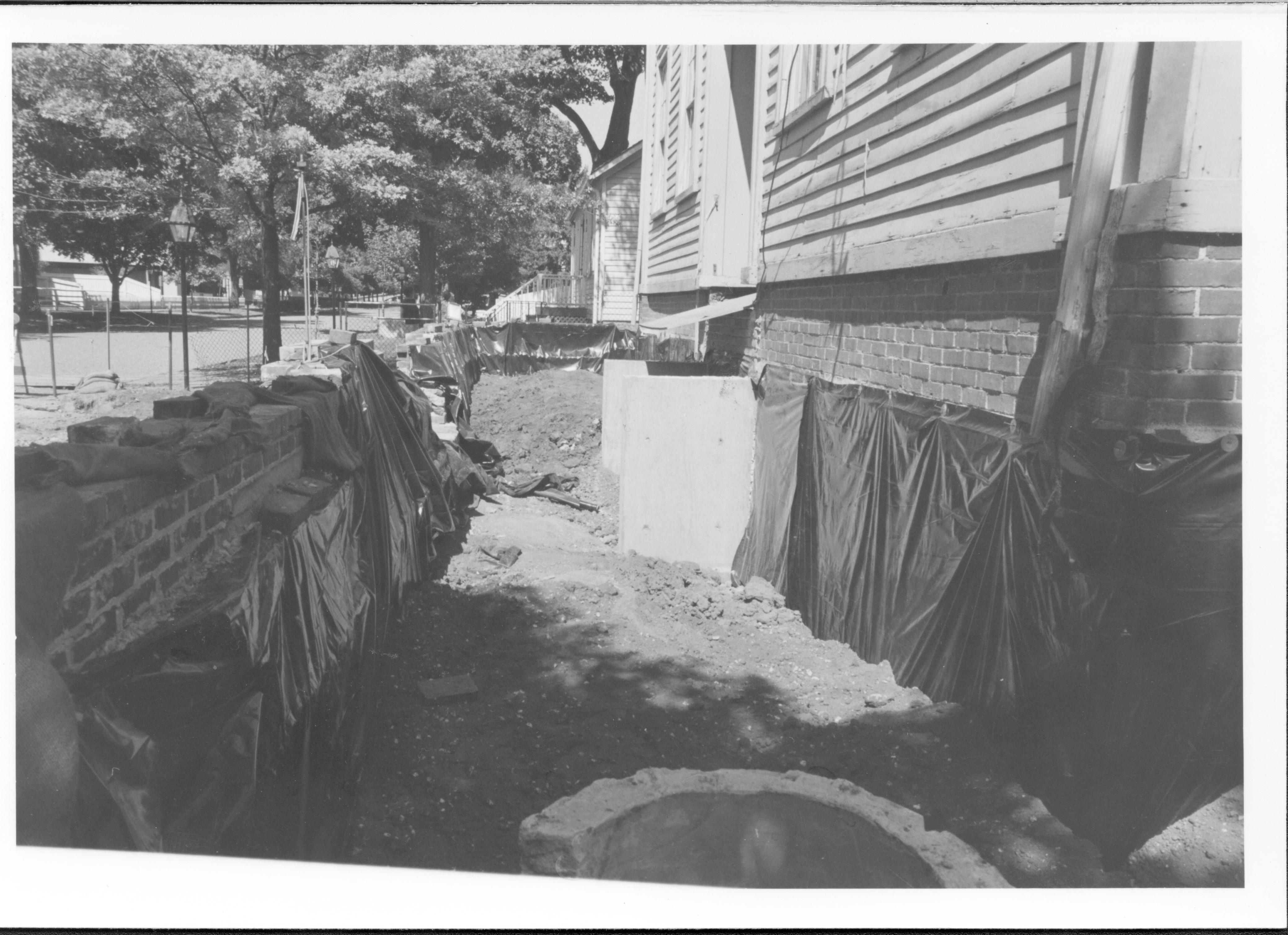 Foundation No. 4 Lincoln Home, Restoration, West Side Foundation