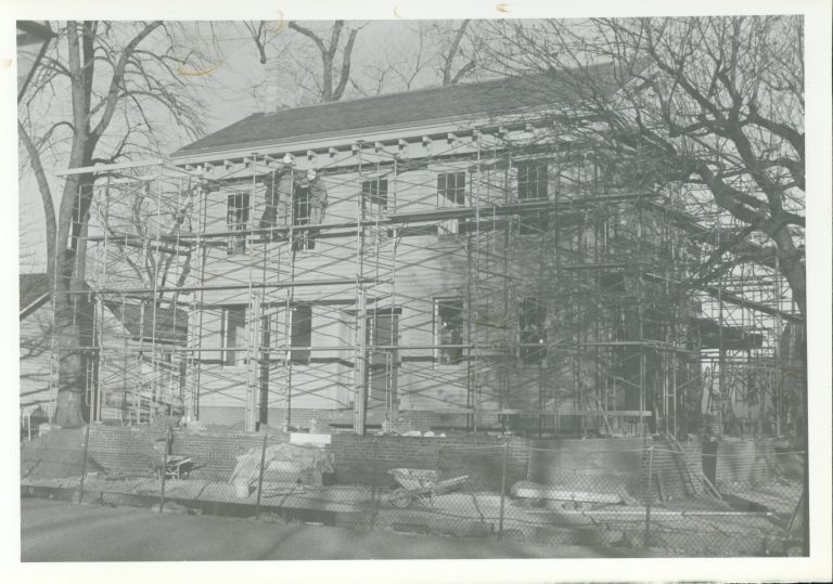 West Side Framework for Tent 17-21, No. 21A Lincoln Home, Restoration