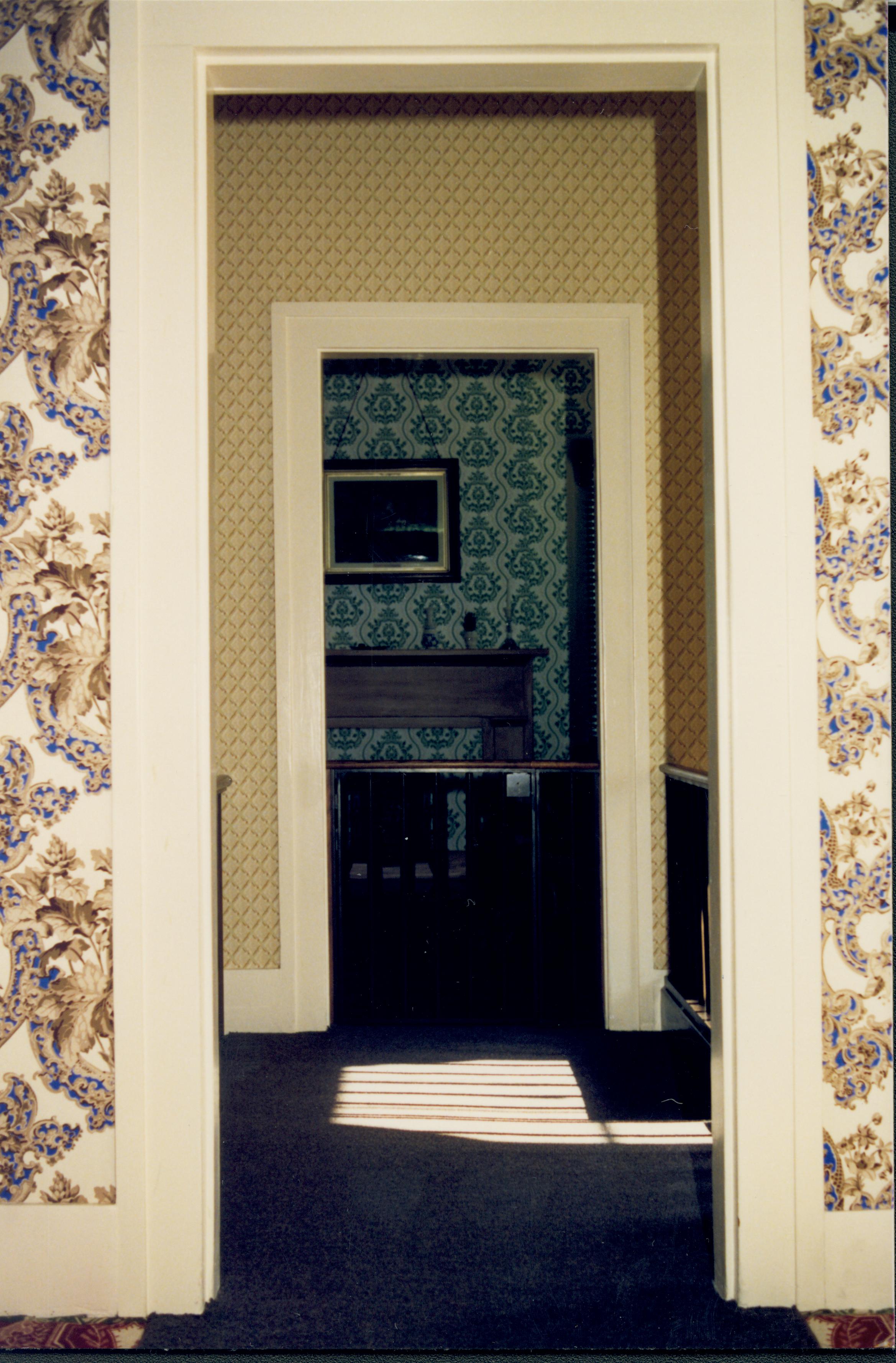 NA Lincoln Bedroom Lincoln Home, Bedroom, view into Stair Hall