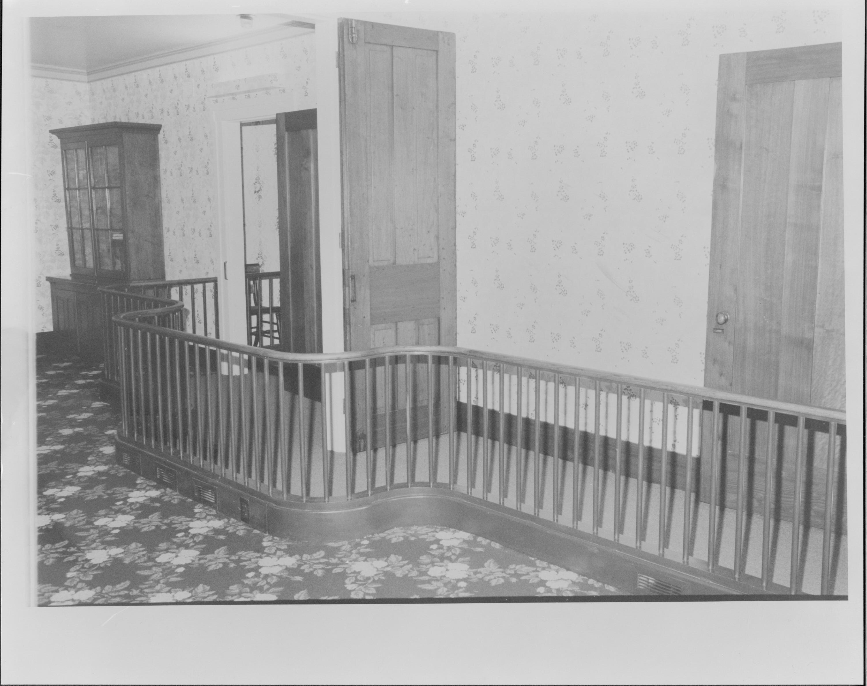 NA Lincoln Home, Rear Parlor, railing, doorway