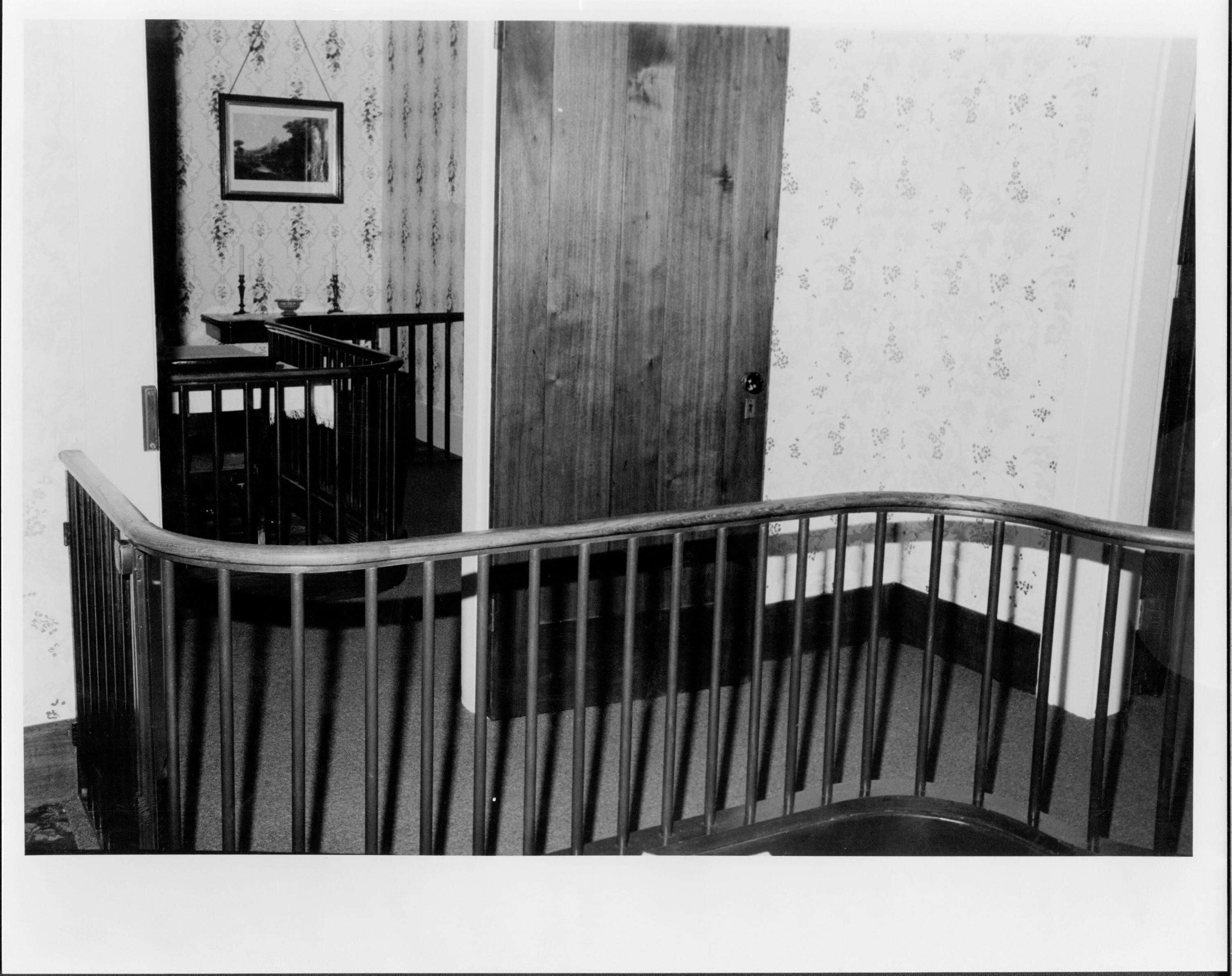 NA Lincoln Home, Rear Parlor, railing, doorway, door, railing