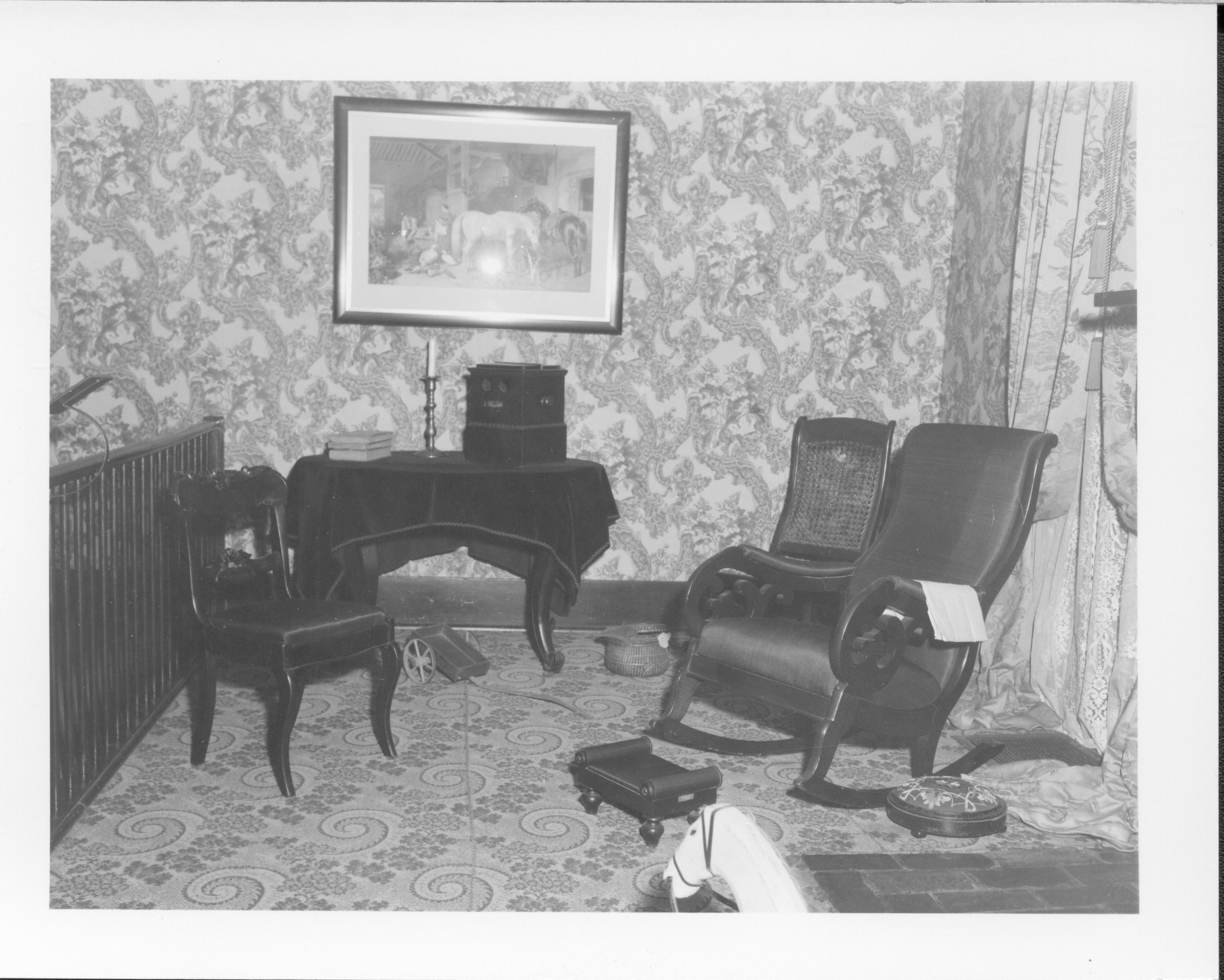 Sitting Room - Lincoln Home - Stereoptican Box neg#635, class#7; 99; 763 Lincoln Home, Sitting Room