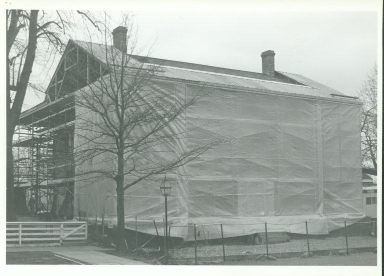Tent Goes Up 19-8 Lincoln, Home, Restoration, tent, front