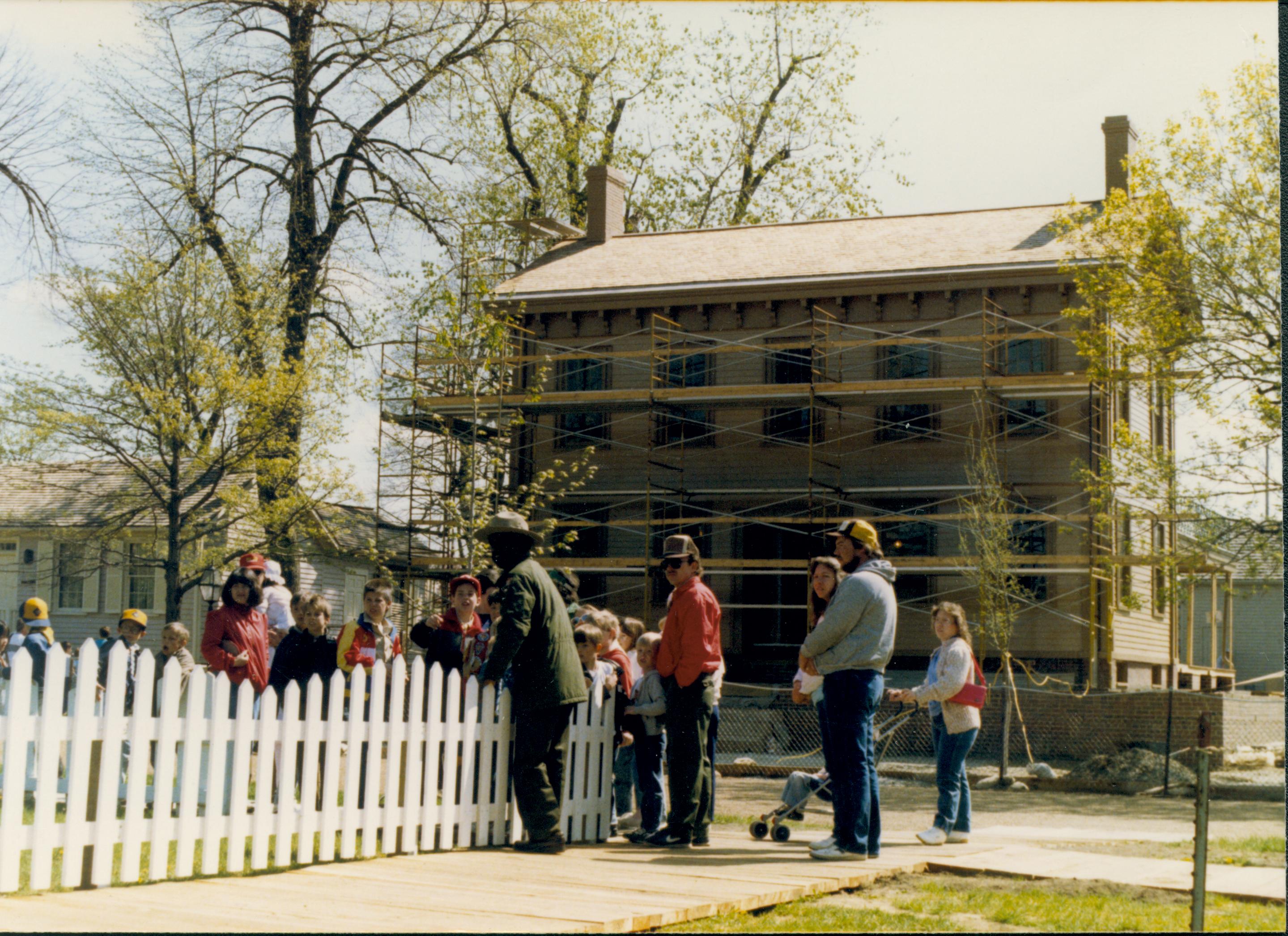 Boy Scout Sunday - 1988 April Lincoln, Home, Restoration, scaffolding
