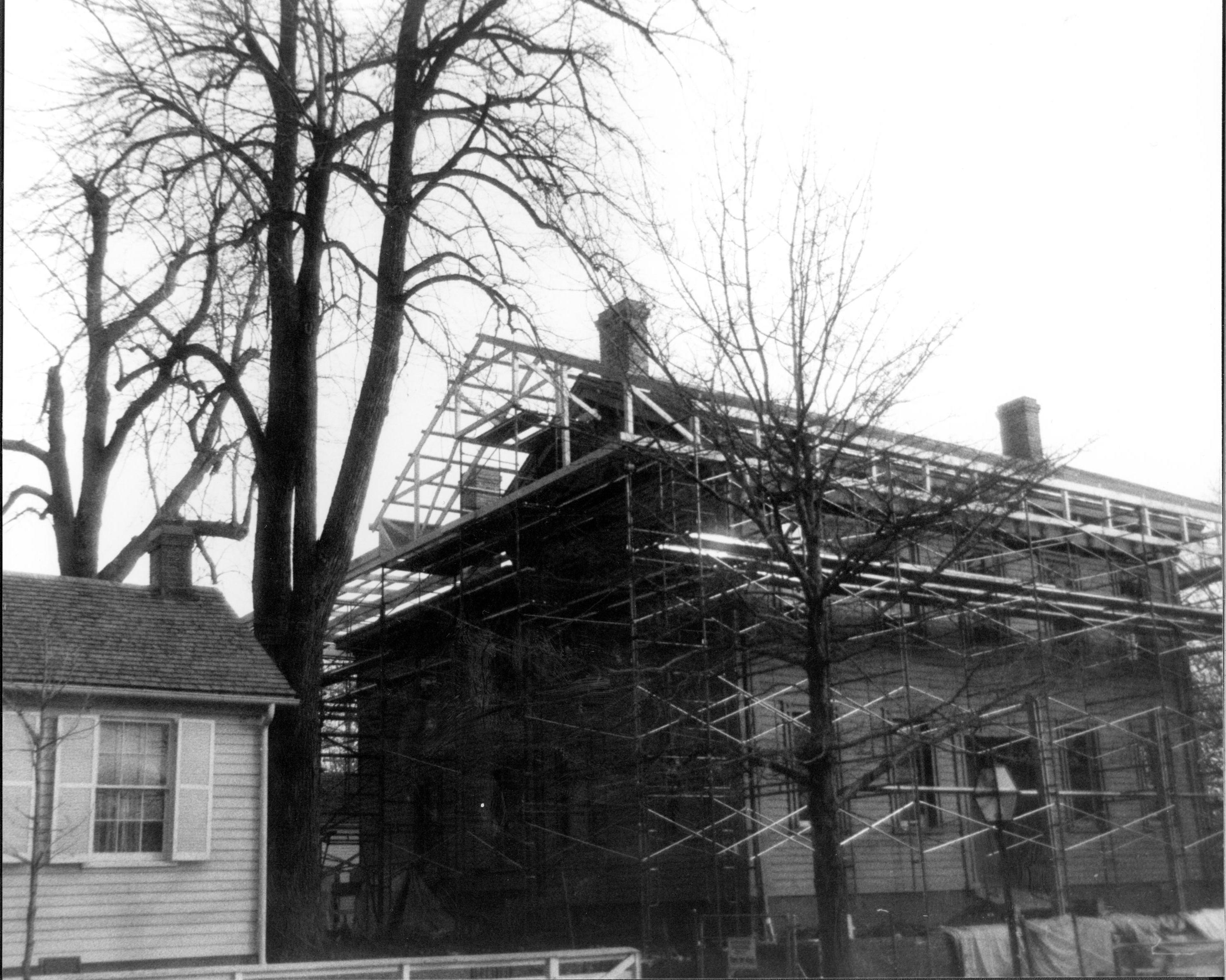 NA Lincoln, Home, Restoration, scaffolding