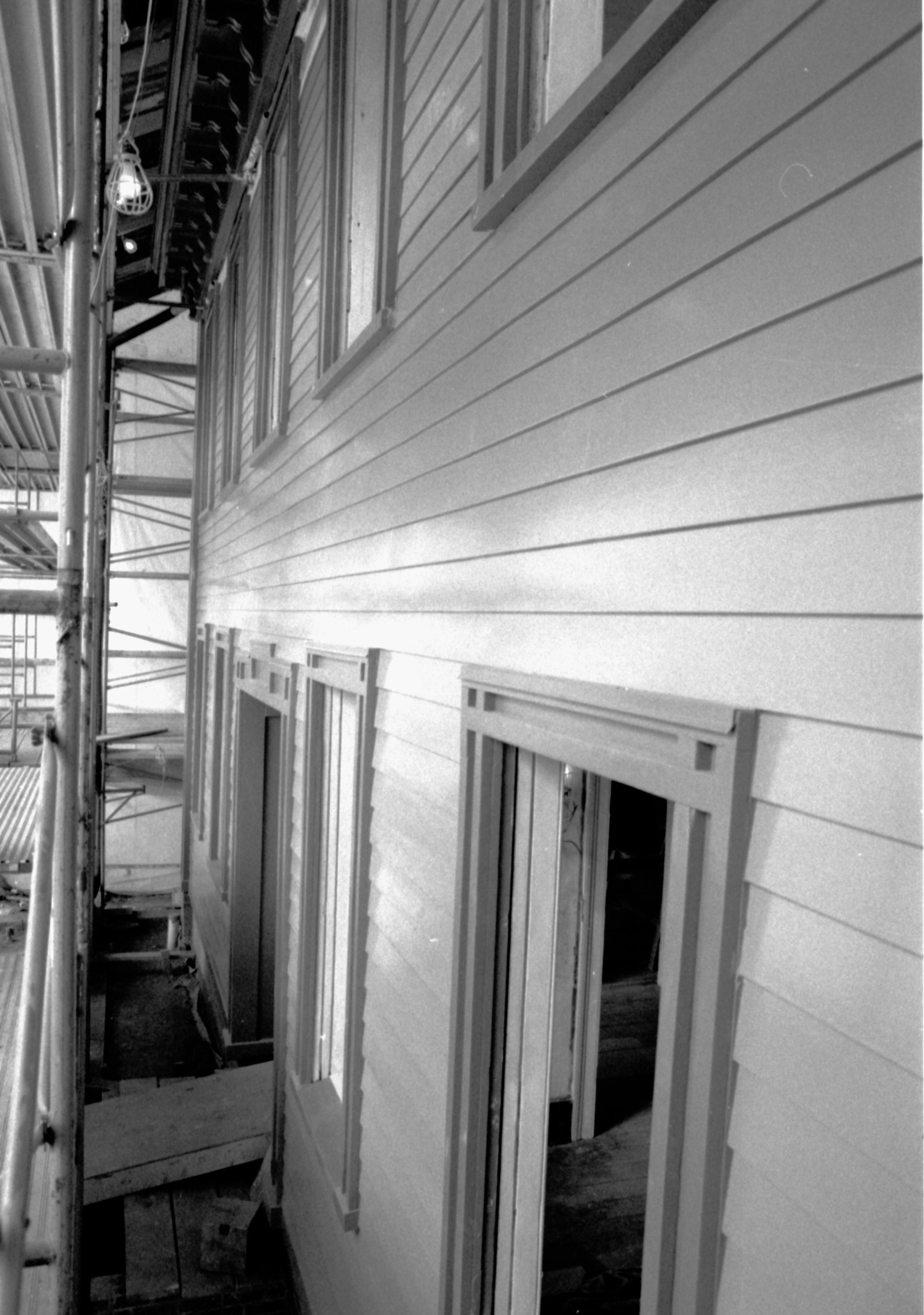 NA Lincoln, Home, Restoration, front, scaffolding