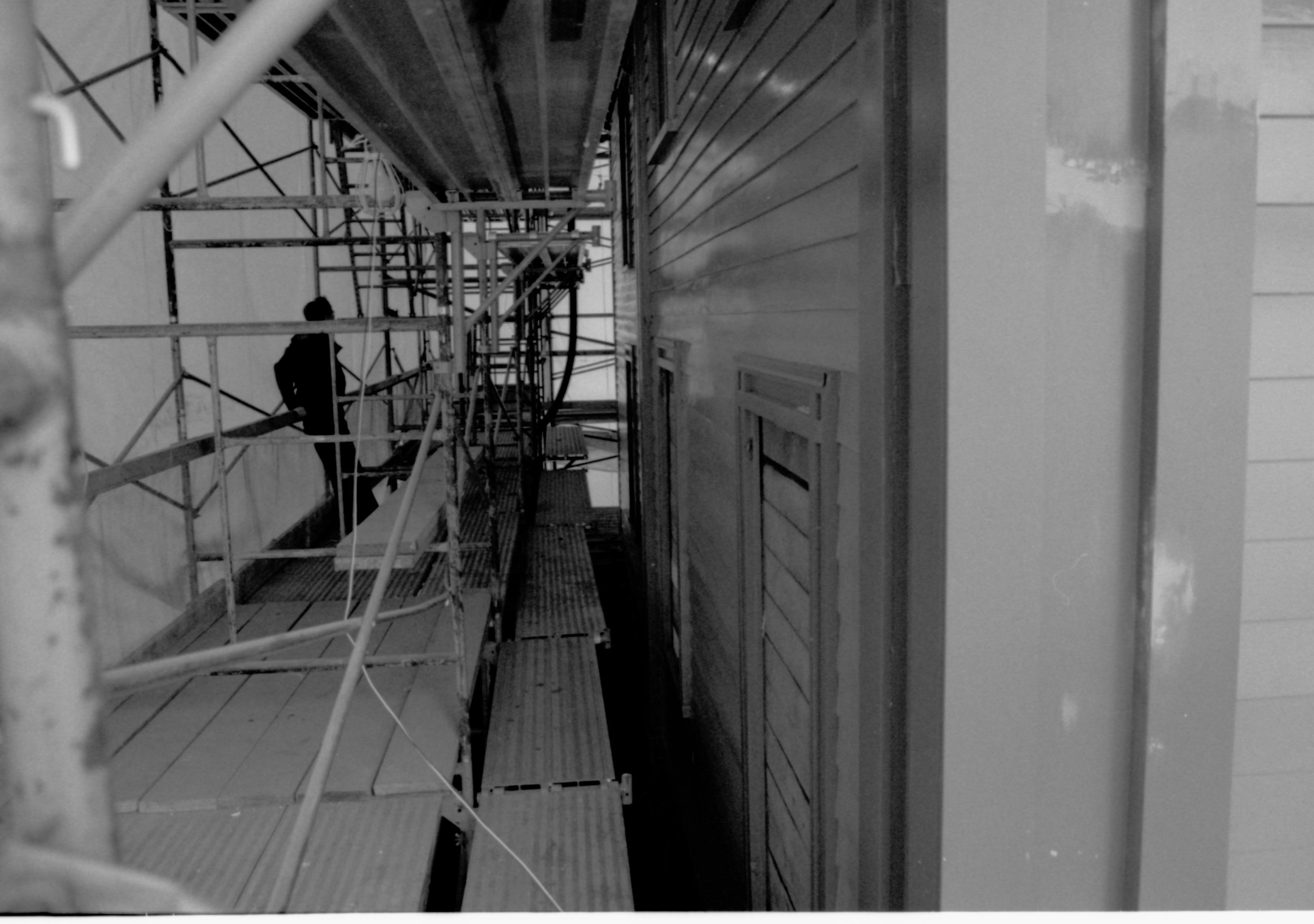 NA Lincoln, Home, Restoration, front, scaffolding
