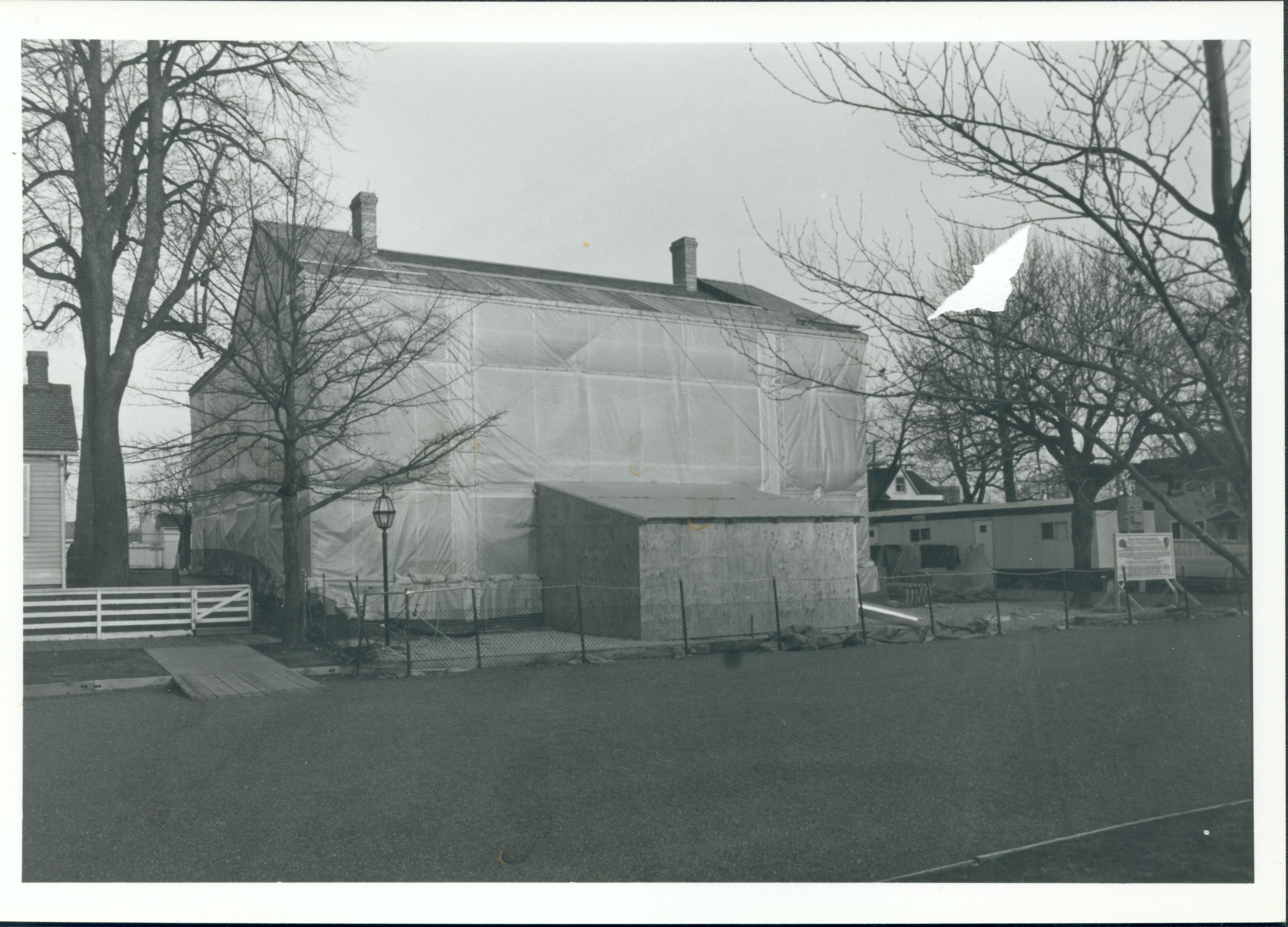 NA 12-89, FILE No.21-3 Lincoln, home, restoration, tent
