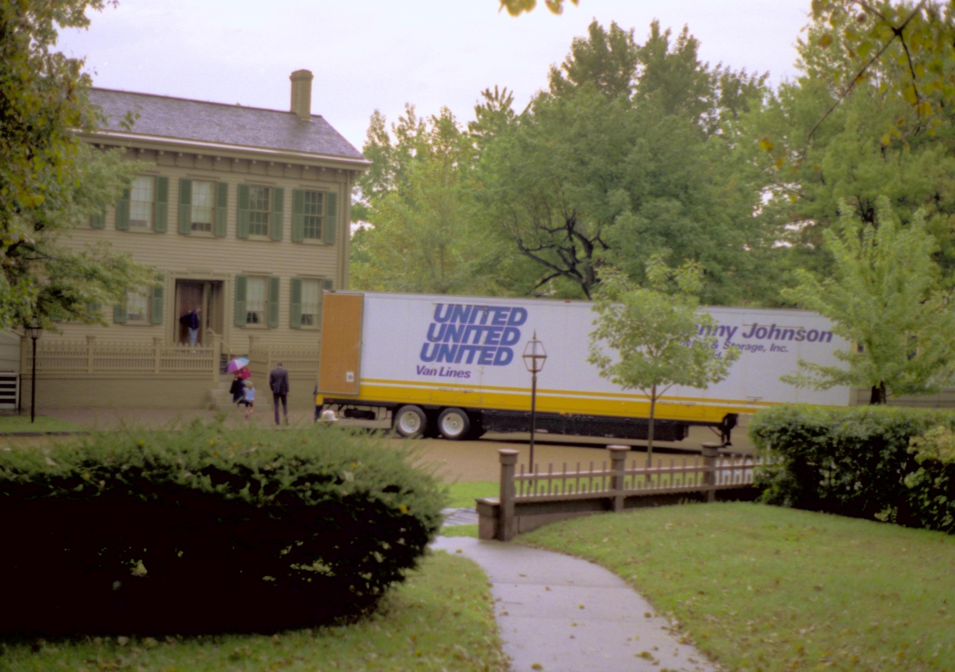 NA (Neg. sleeve) 109A, file no. 367661  Lincoln, Home, restoration, moving, truck, front