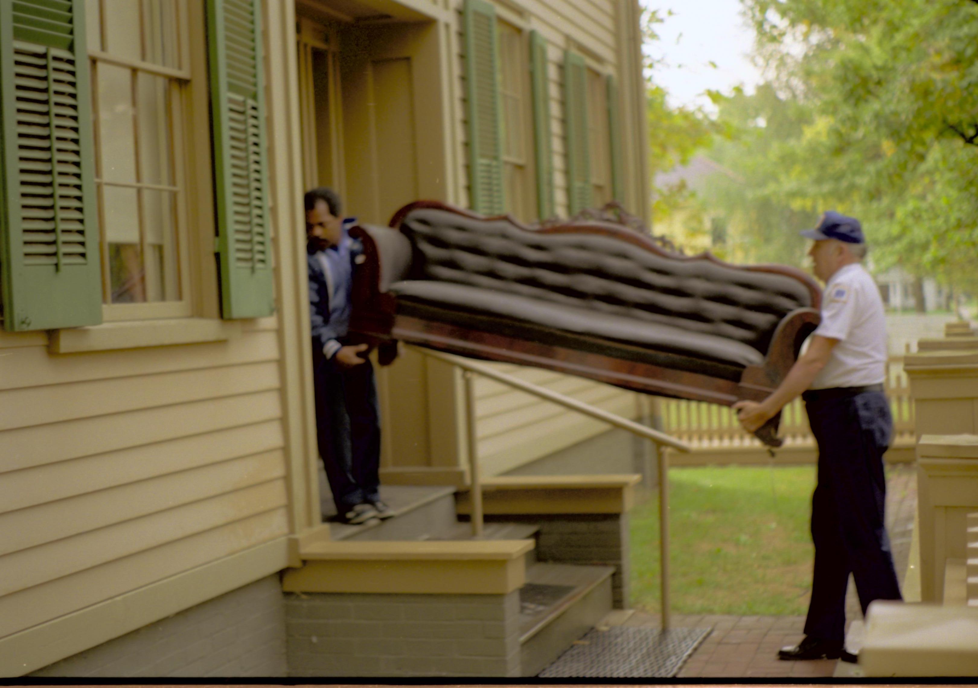 NA (Neg. sleeve) 109A, file no. 367661  Lincoln, Home, restoration, moving, front, truck